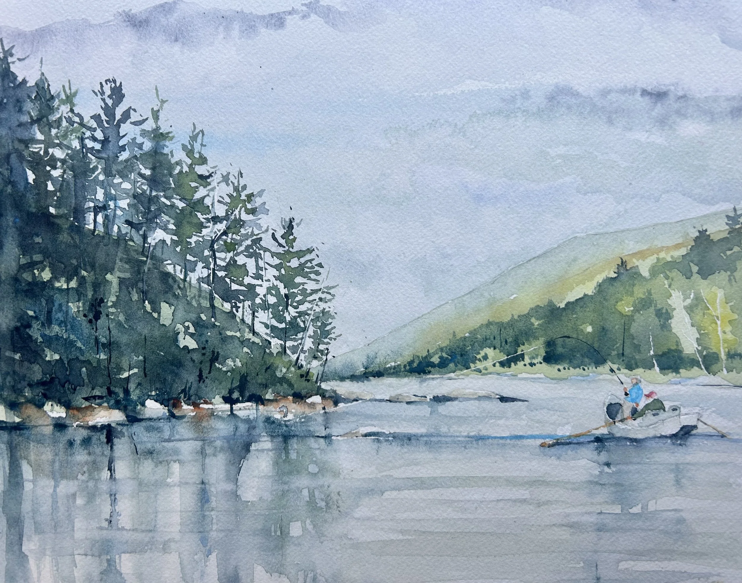 Drift Boat Salmon, Penobscot River, ME