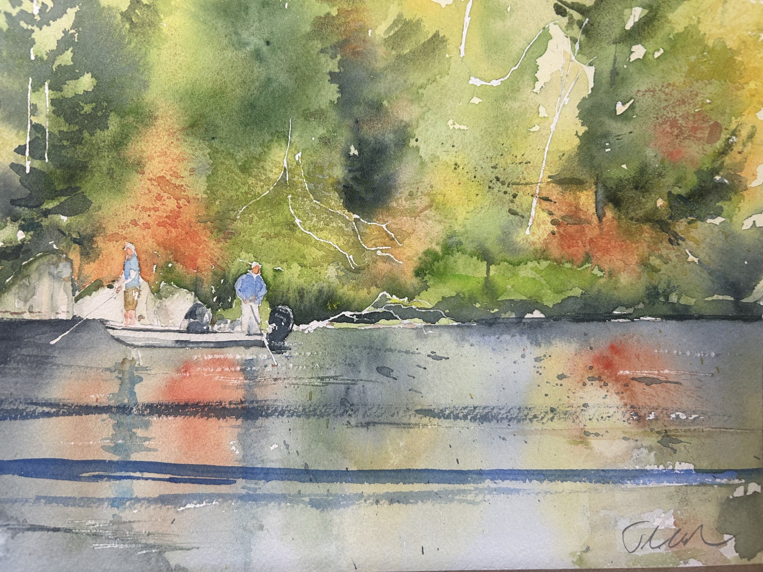 Pike Fishing, Saranac Lake, NY