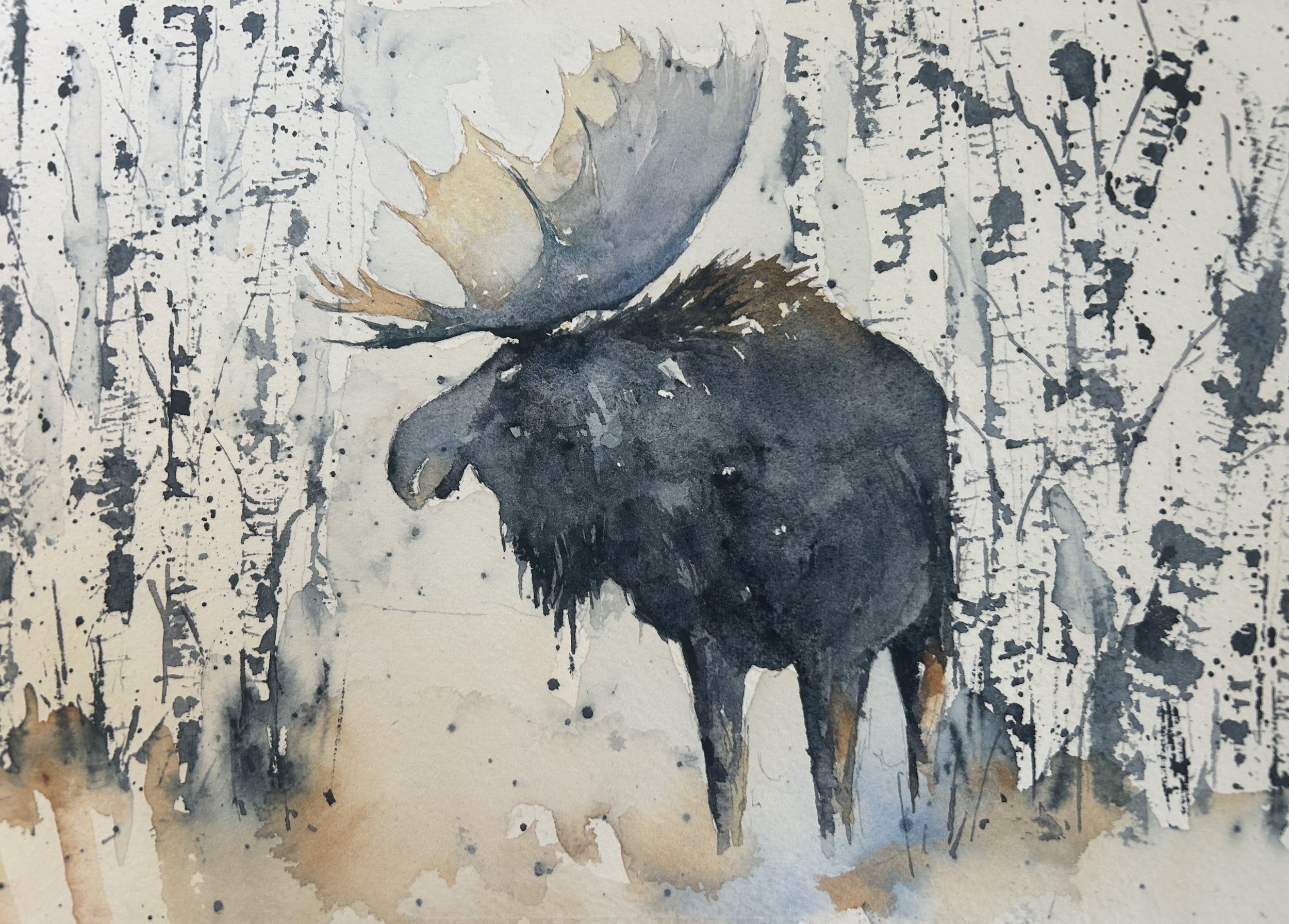 Winter Moose