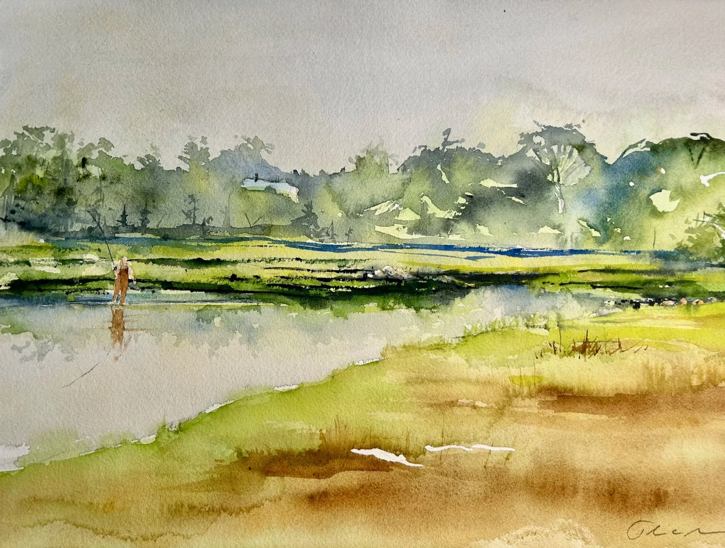 Fishing the Estuary, Mattapoisett, MA