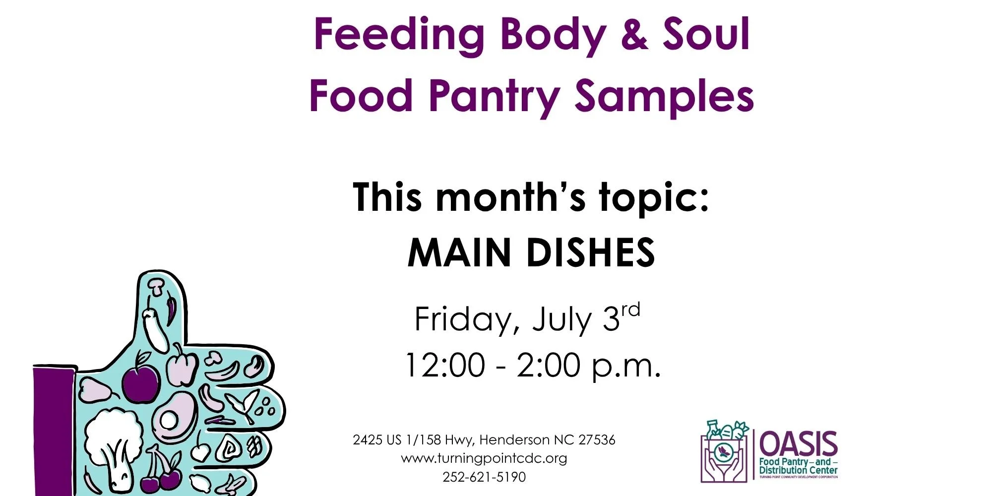 Feeding Body & Soul Food Pantry Samples