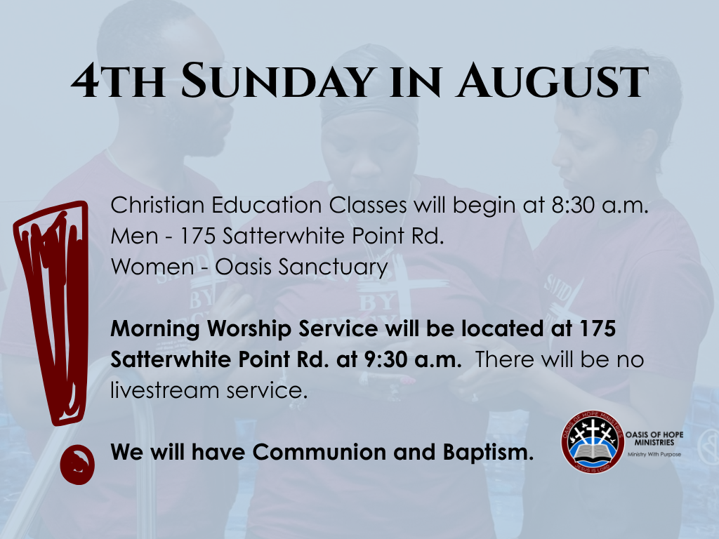 4th Sunday in August