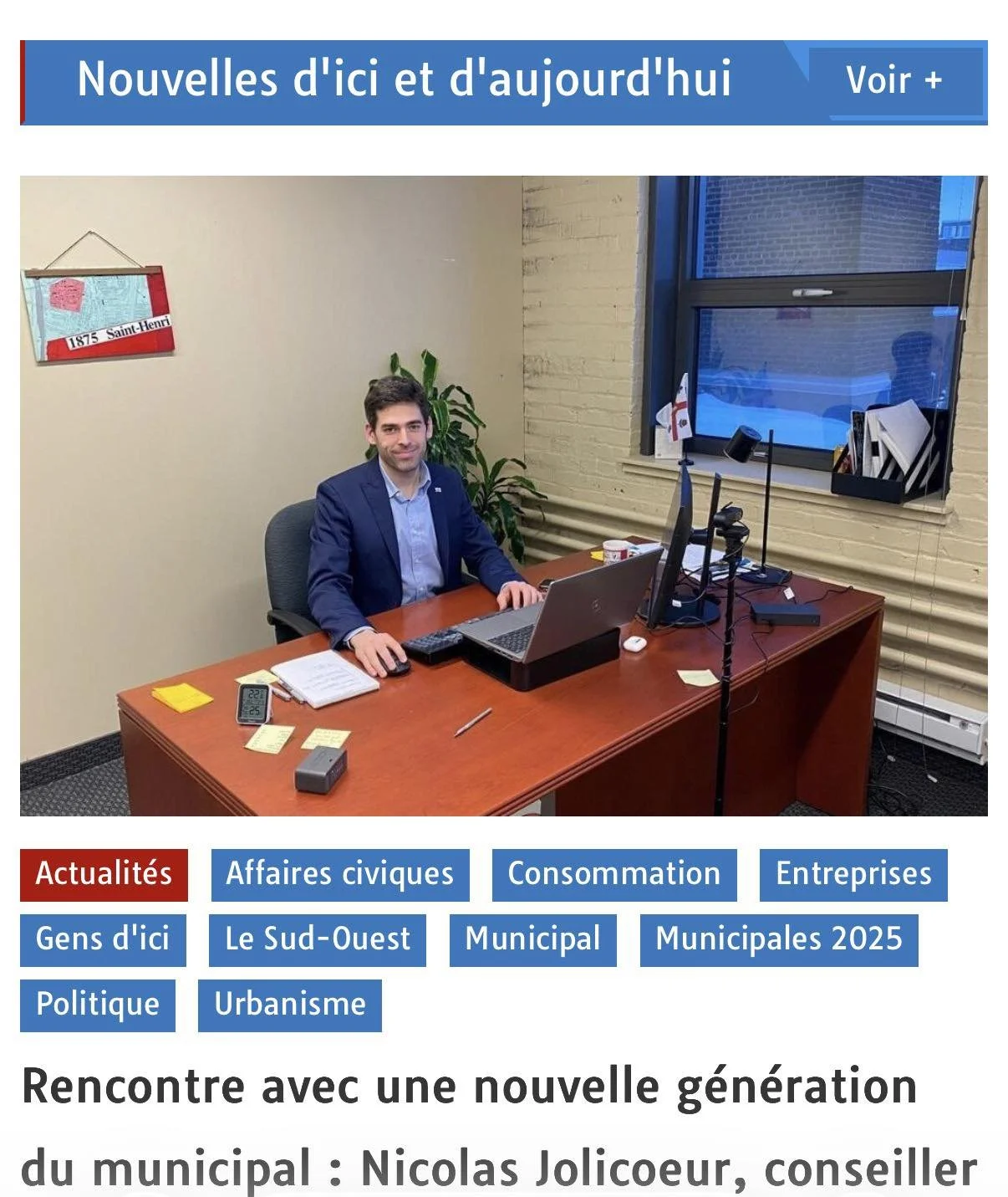 Nouvelle génération du municipal : Entrevue avec Nouvelles d’ici