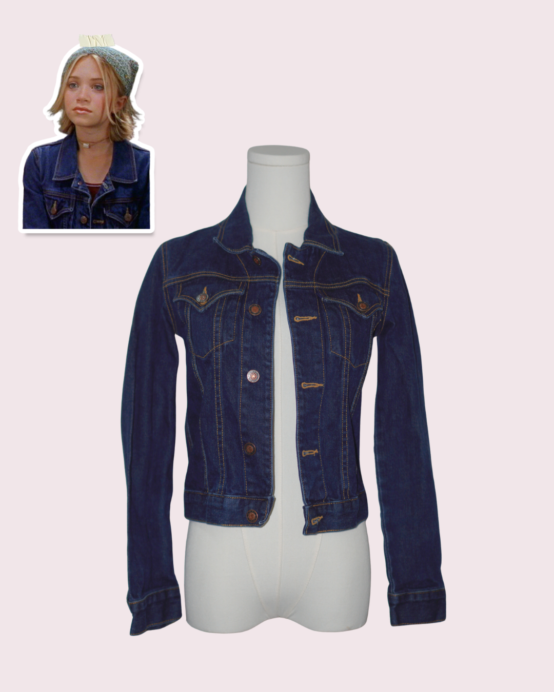 Vintage Denim Jacket - ASO Mary-Kate Olsen in Our Lips Are Sealed