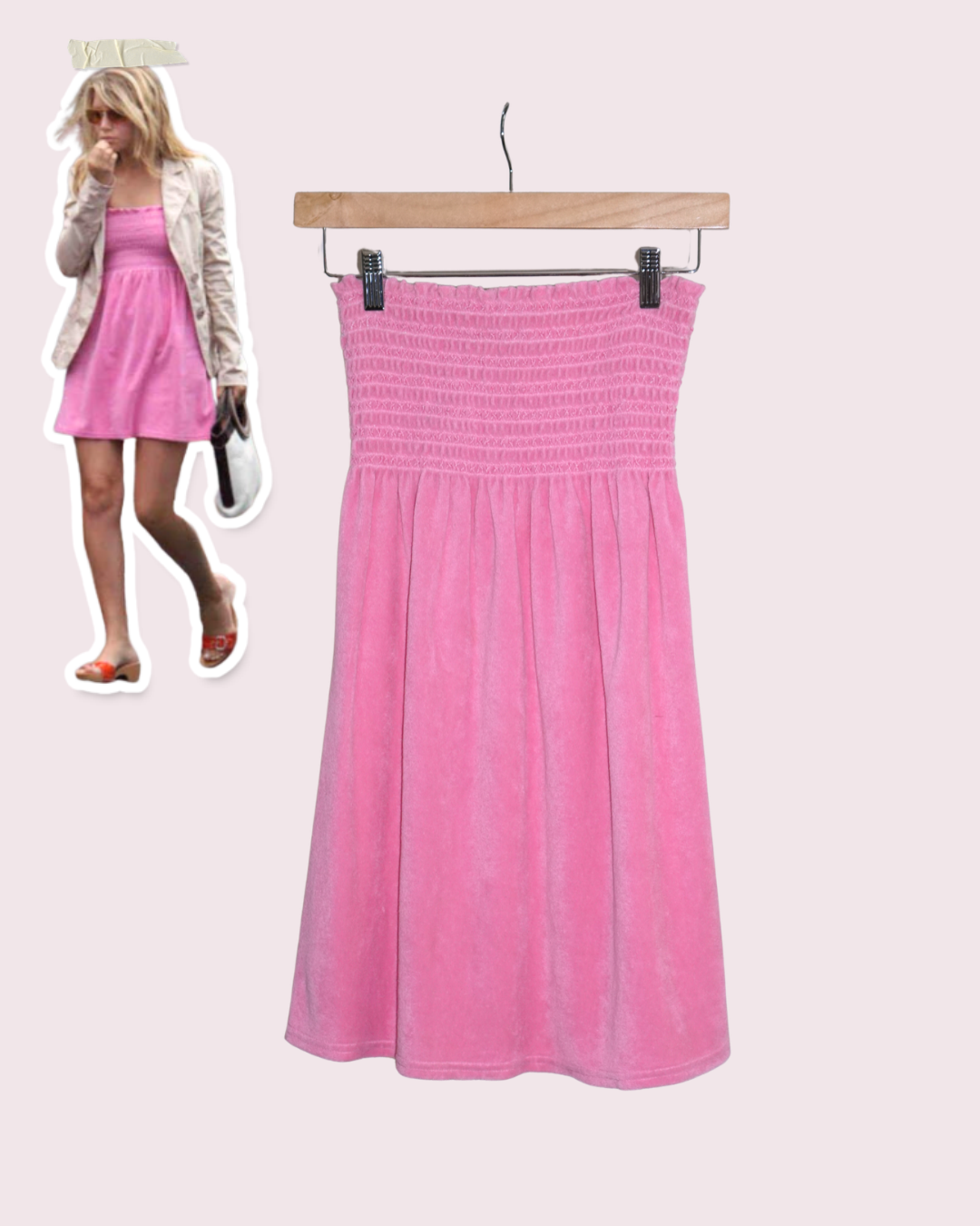 Juicy Couture Terry Cloth Strapless Mini Dress - ASO Ashley Olsen
