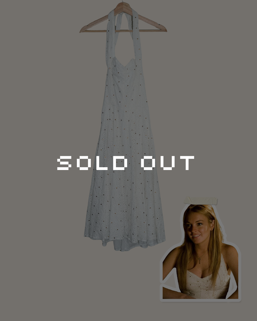 Eyelet Halter Dress - ASO Lindsay Lohan in Georgia Rule