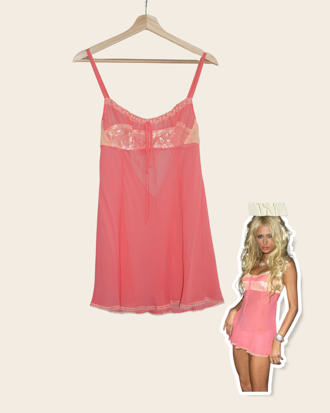 Rare Vintage Slip Dress ASO Paris Hilton