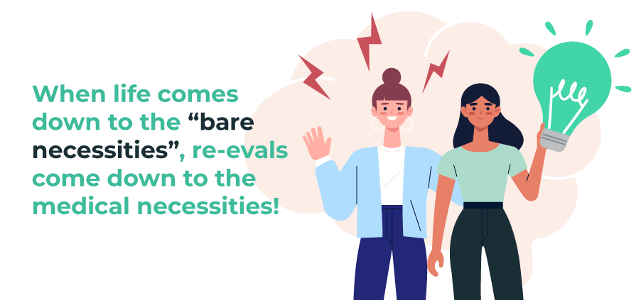 The Difference Between a Re-Eval and Progress Visit