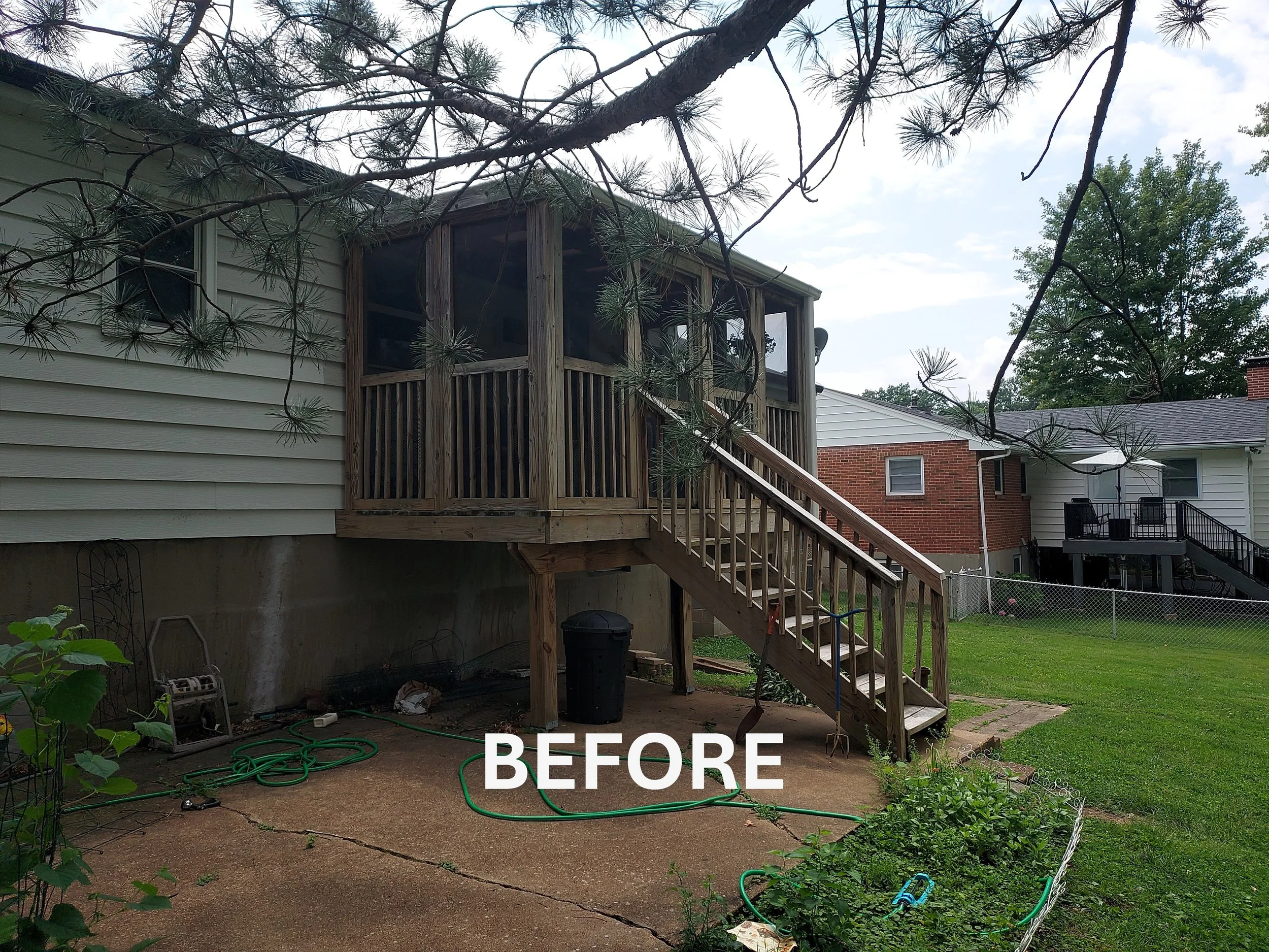 Saint Louis covered deck