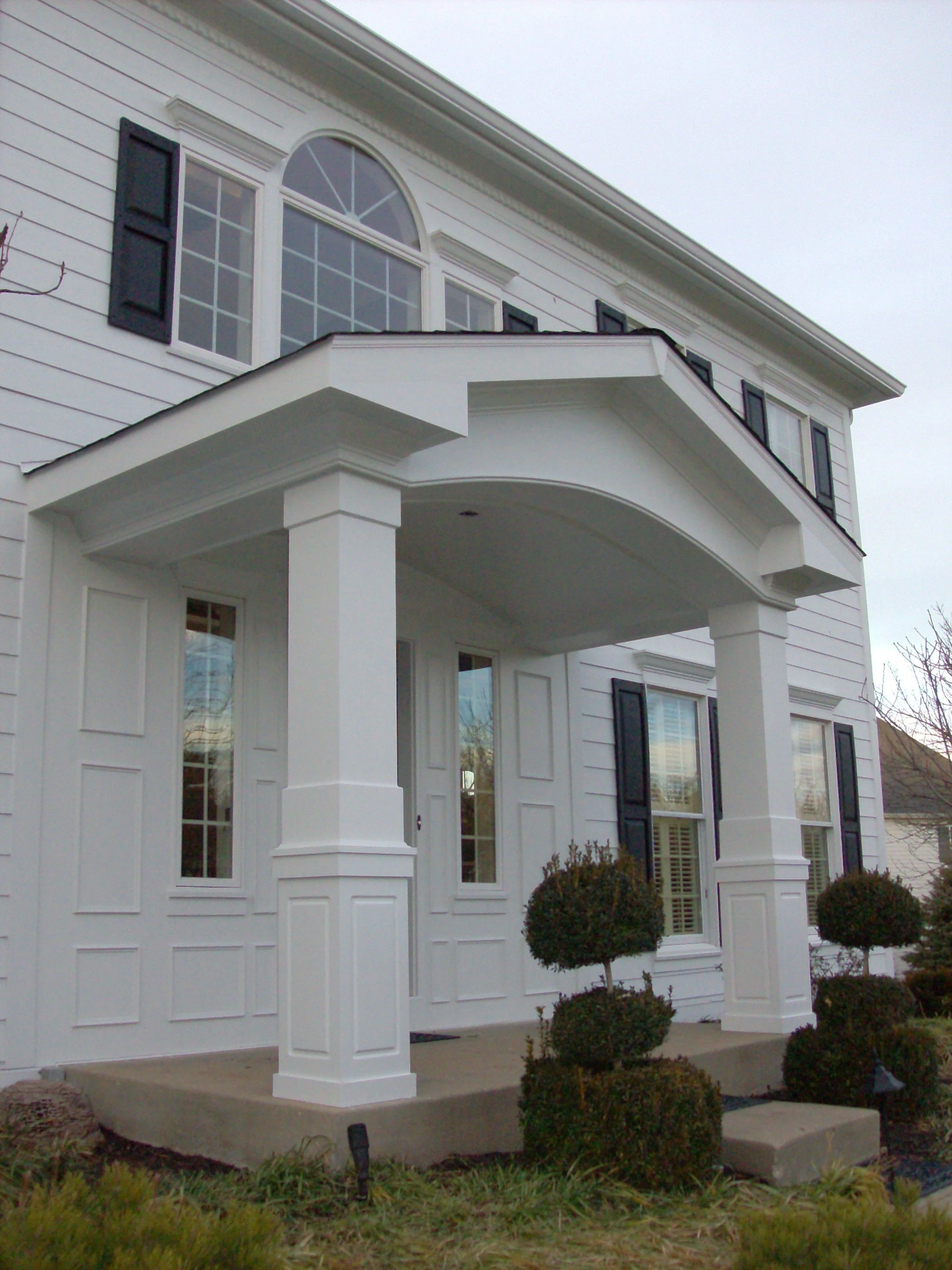 Clayton portico build