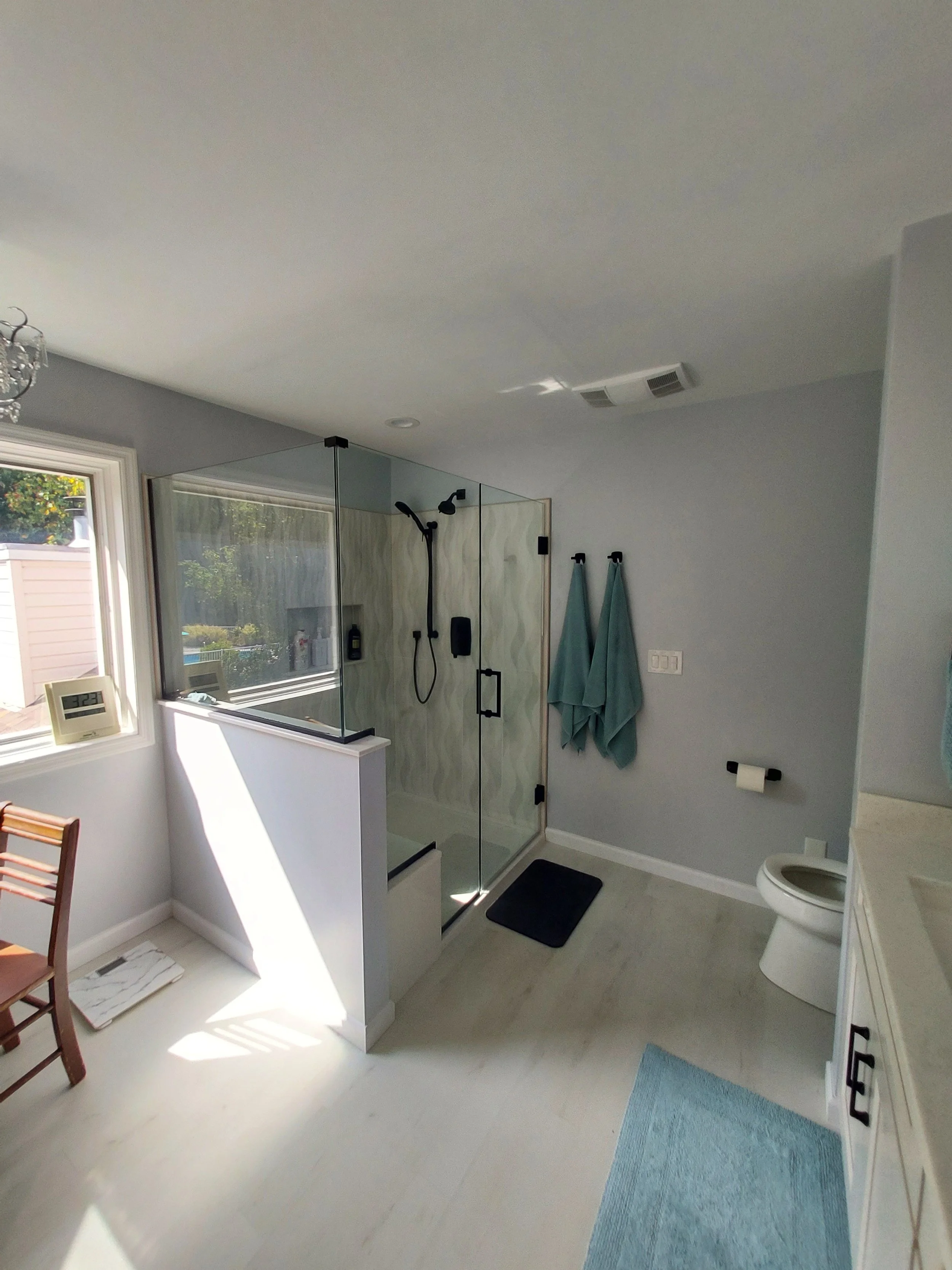 Saint Louis custom shower glass