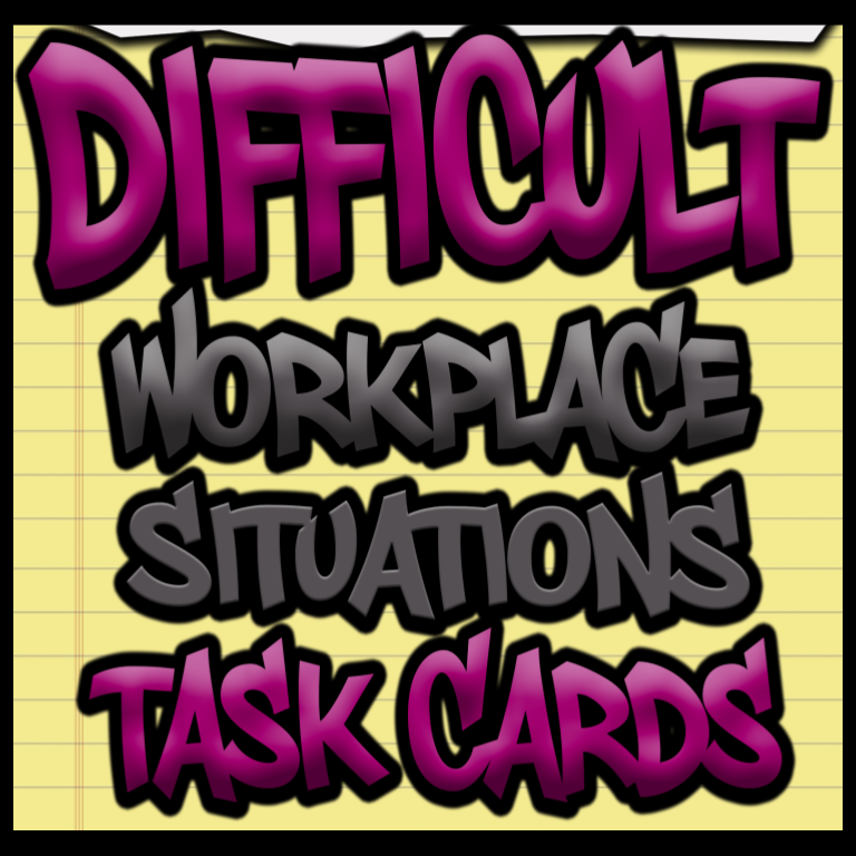 Digital Difficult Workplace Situations Task Cards