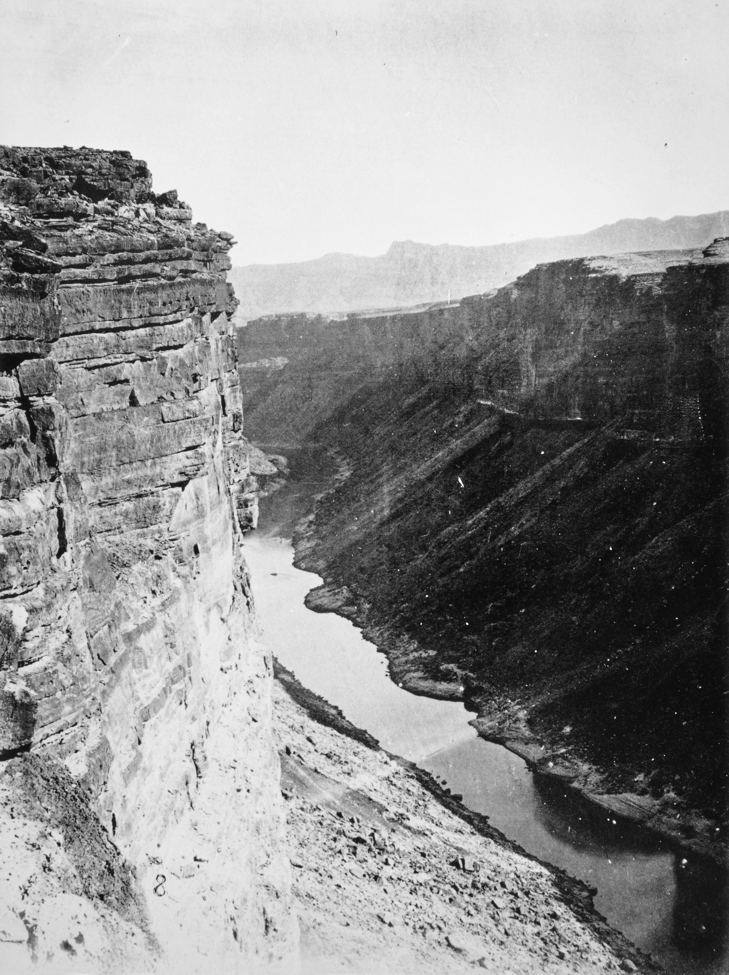 First: Wm. H. Bell, 1872. Grand Cañon, Colorado River, Near Paria Creek, Looking West. (Mark Klett.)