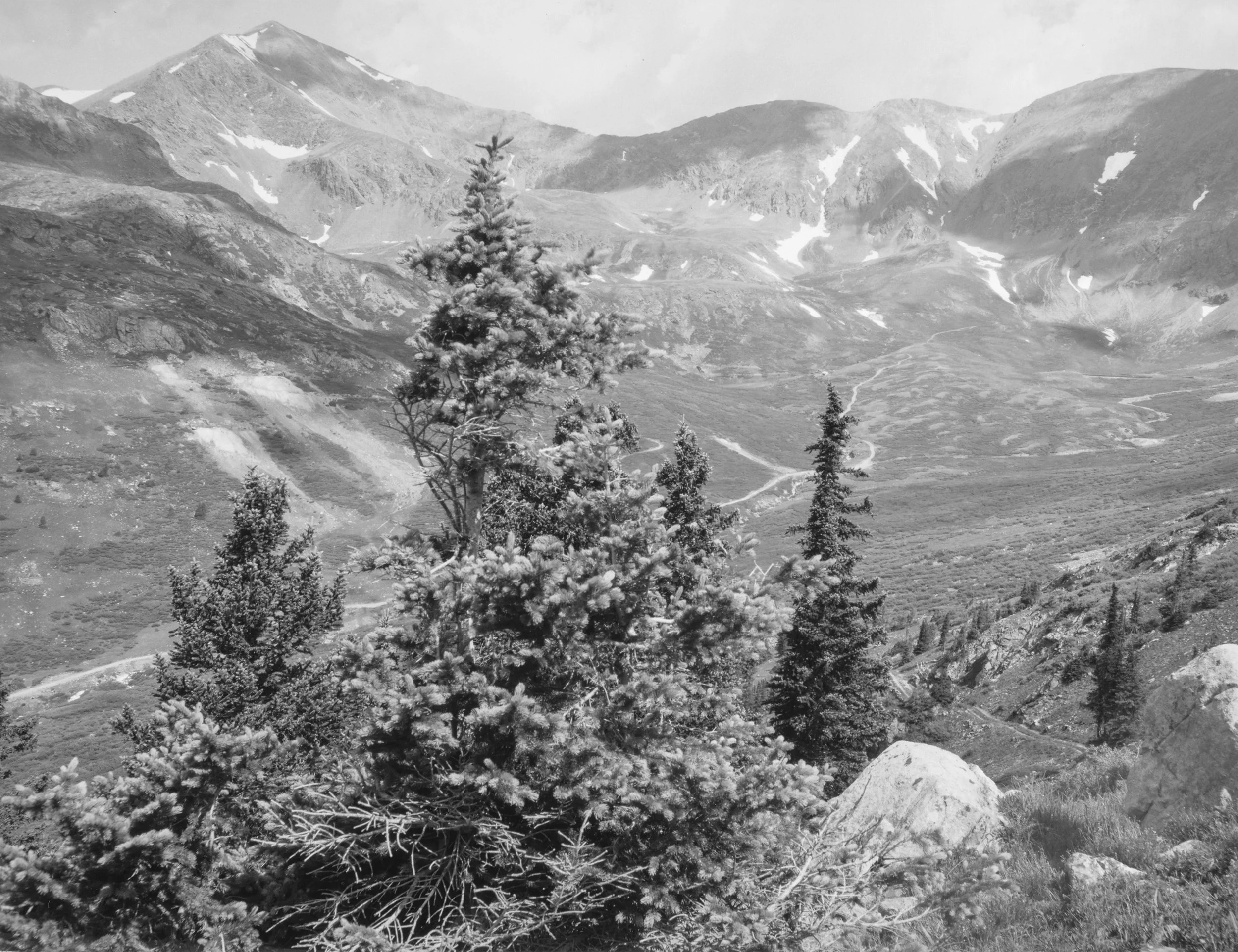 Gordon Bushaw for the Rephotographic Survey Project, 1978. Gray’s Peak and Argentine Pass, Colo.