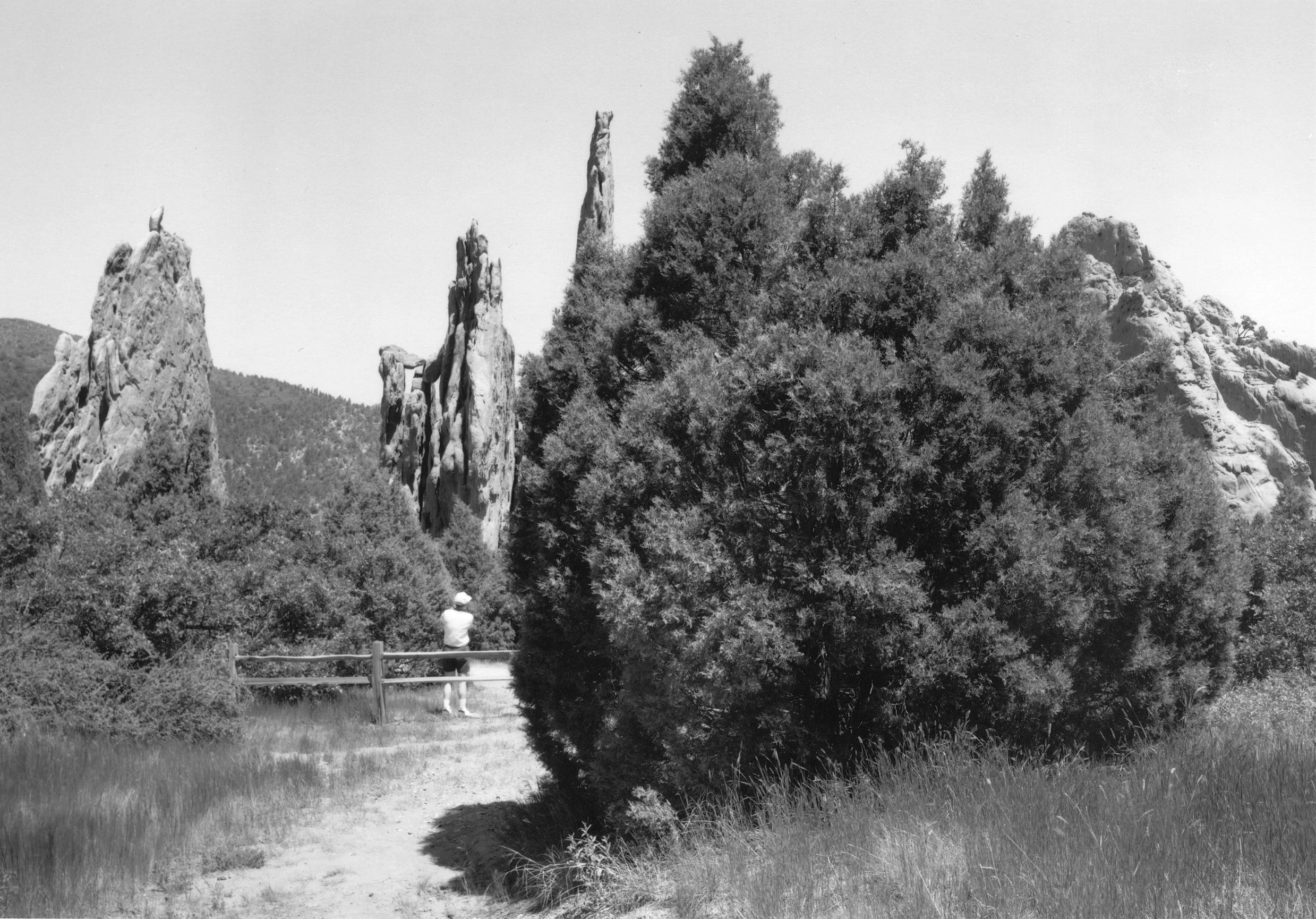 Mark Klett, Toshi Ueshina, and Byron Wolfe for the Third View Project, 1997. Faulted Rocks, Garden of the Gods, CO.