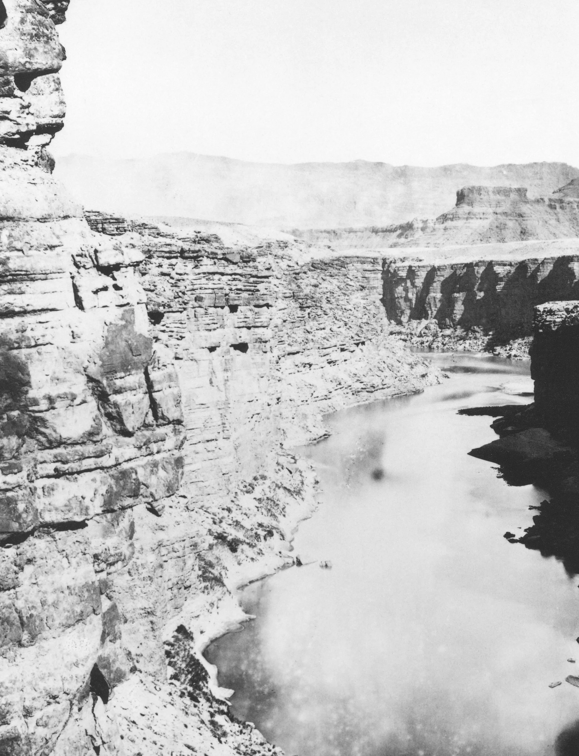 First: Wm. H. Bell, 1872. Grand Cañon, Colorado River, Near Paria Creek, Looking East. (National Archives.)