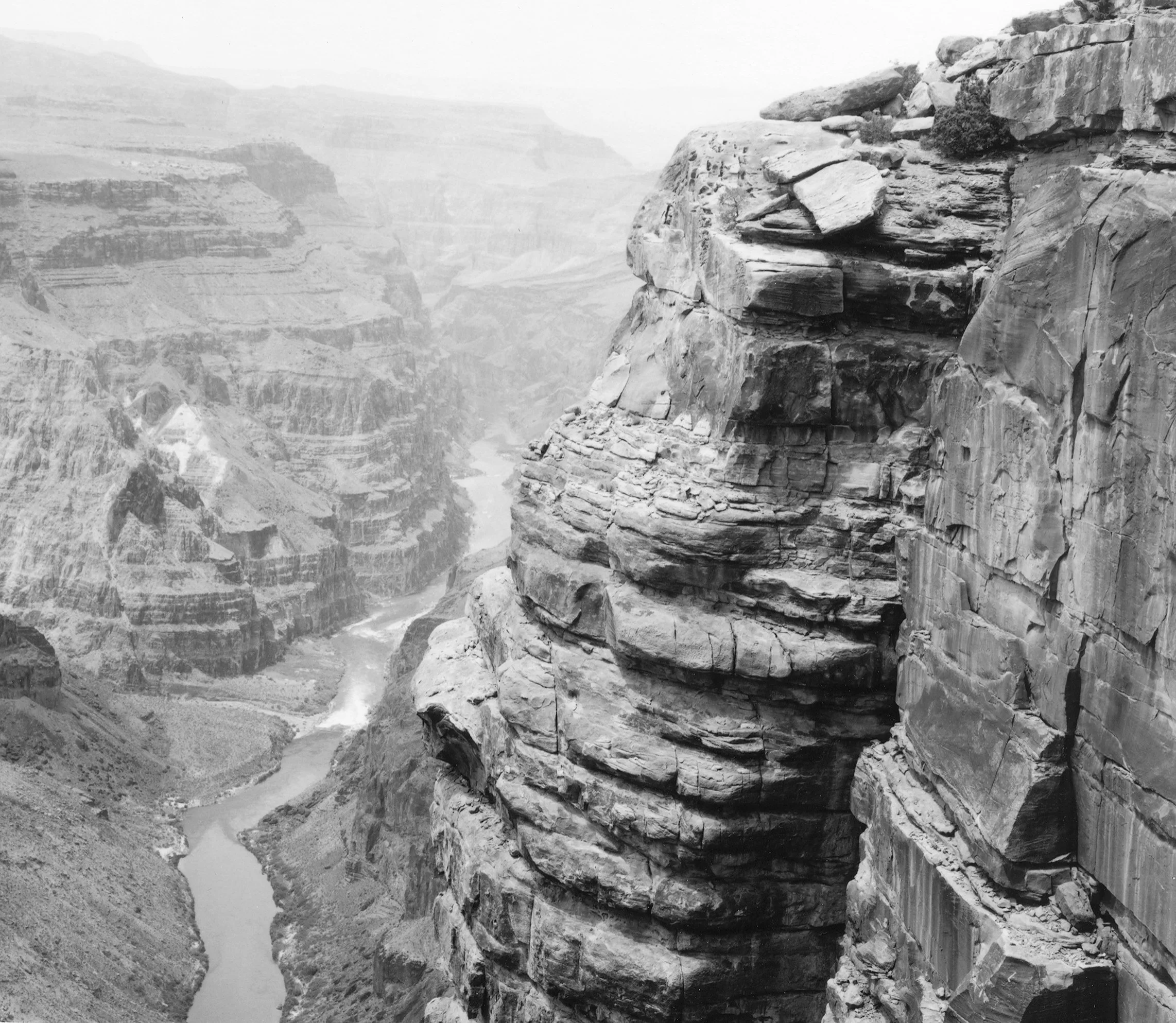 Mark Klett and Byron Wolfe for the Third View Project, 1997. Looking south from Toroweap Point above Lava Rapids.