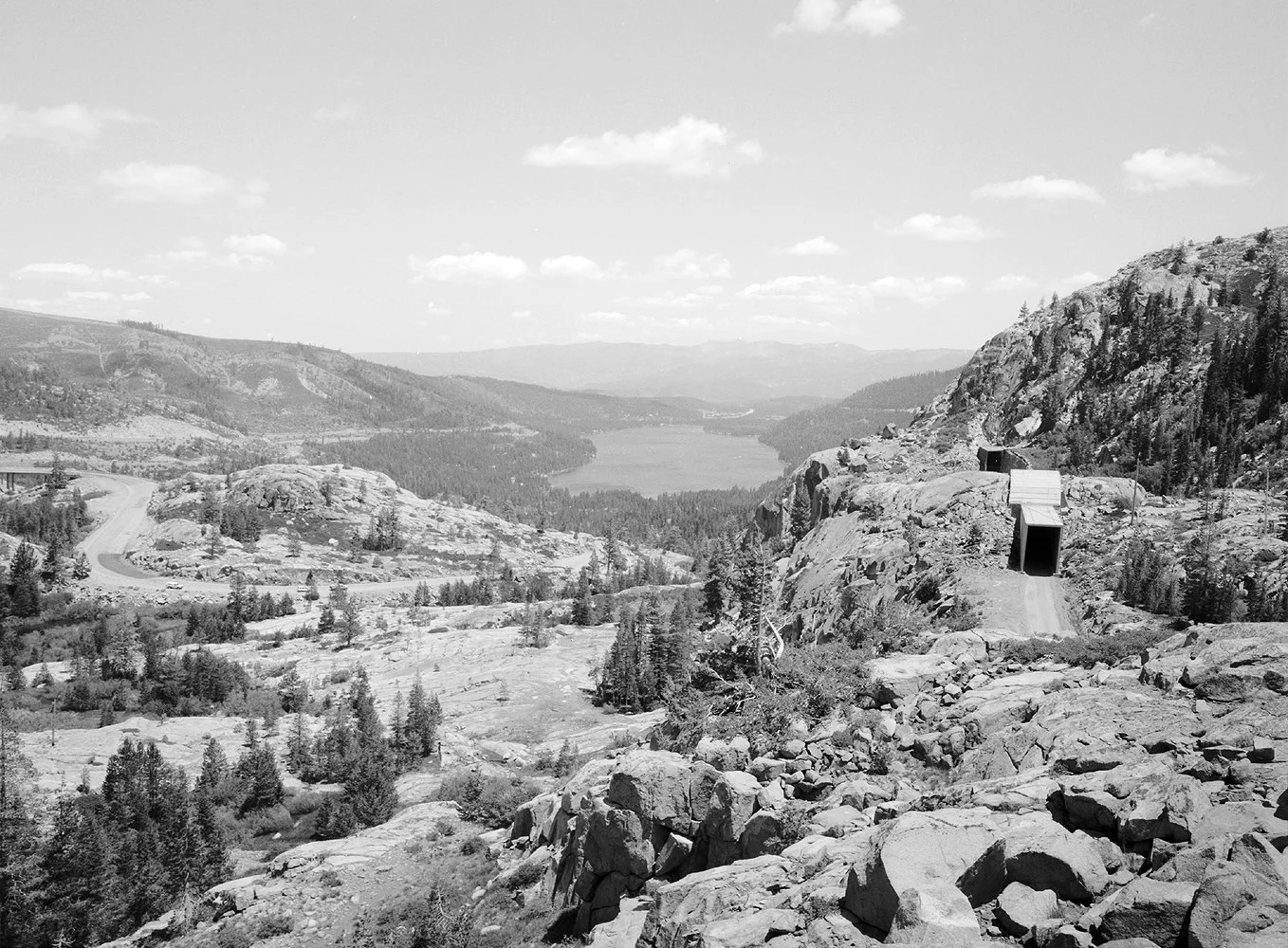 Byron Wolfe for the Third View Project, 1997. Donner Pass Summit, north view, CA.