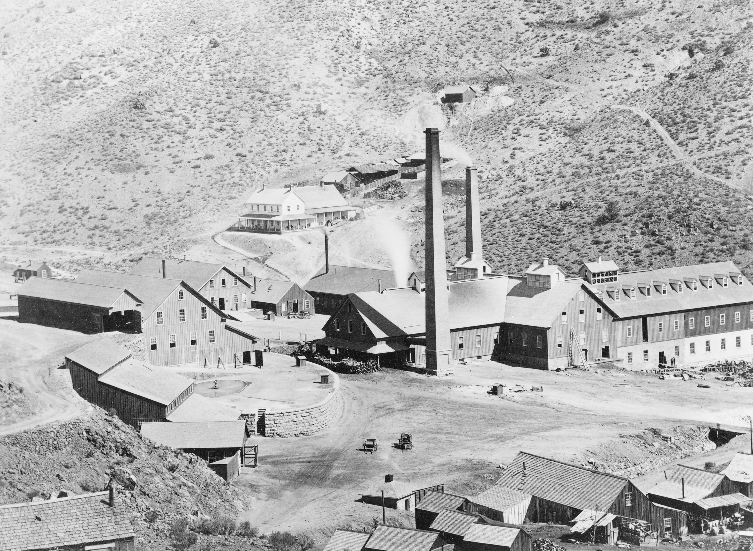 Timothy O'Sullivan, 1868. Quartz Mill near Virginia City. (United States Geological Survey.)