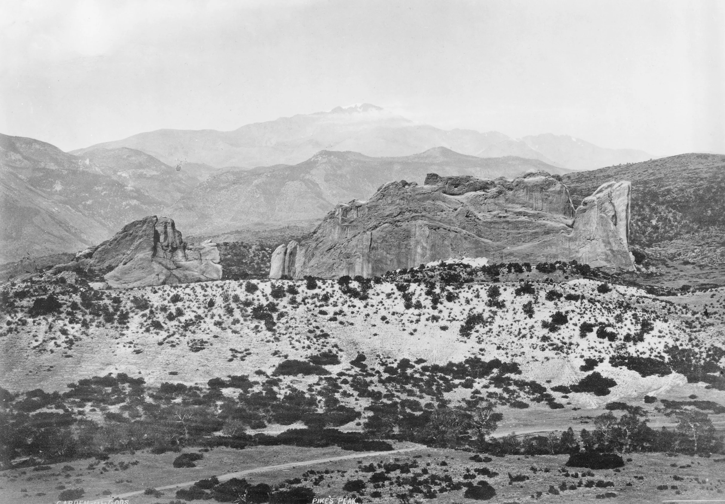 William Henry Jackson, 1873. Garden of the Gods. Pikes Peak. (United States Geological Survey.)