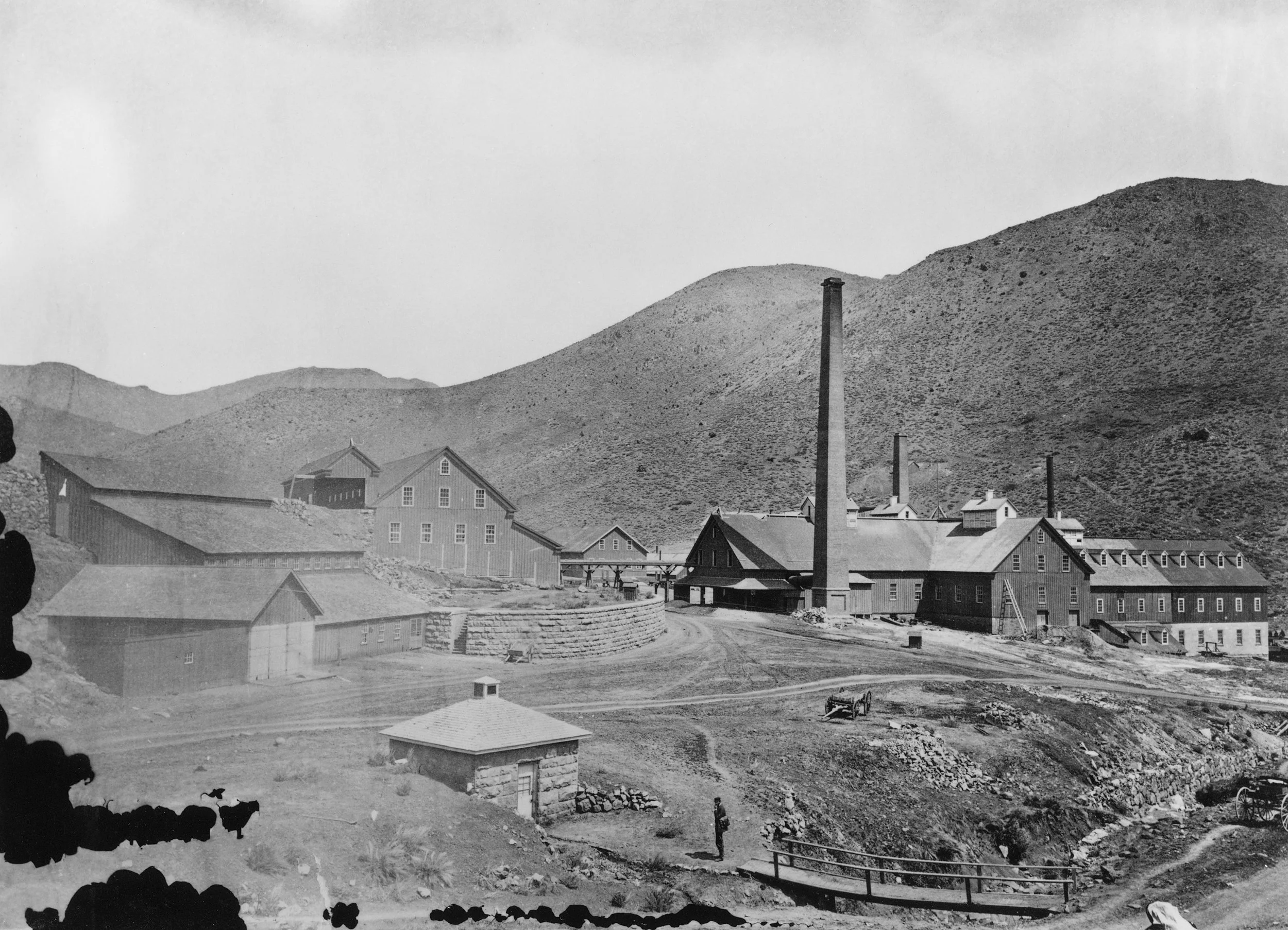Timothy O'Sullivan, 1868. Quartz Mill near Virginia City (#43). (United States Geological Survey.)