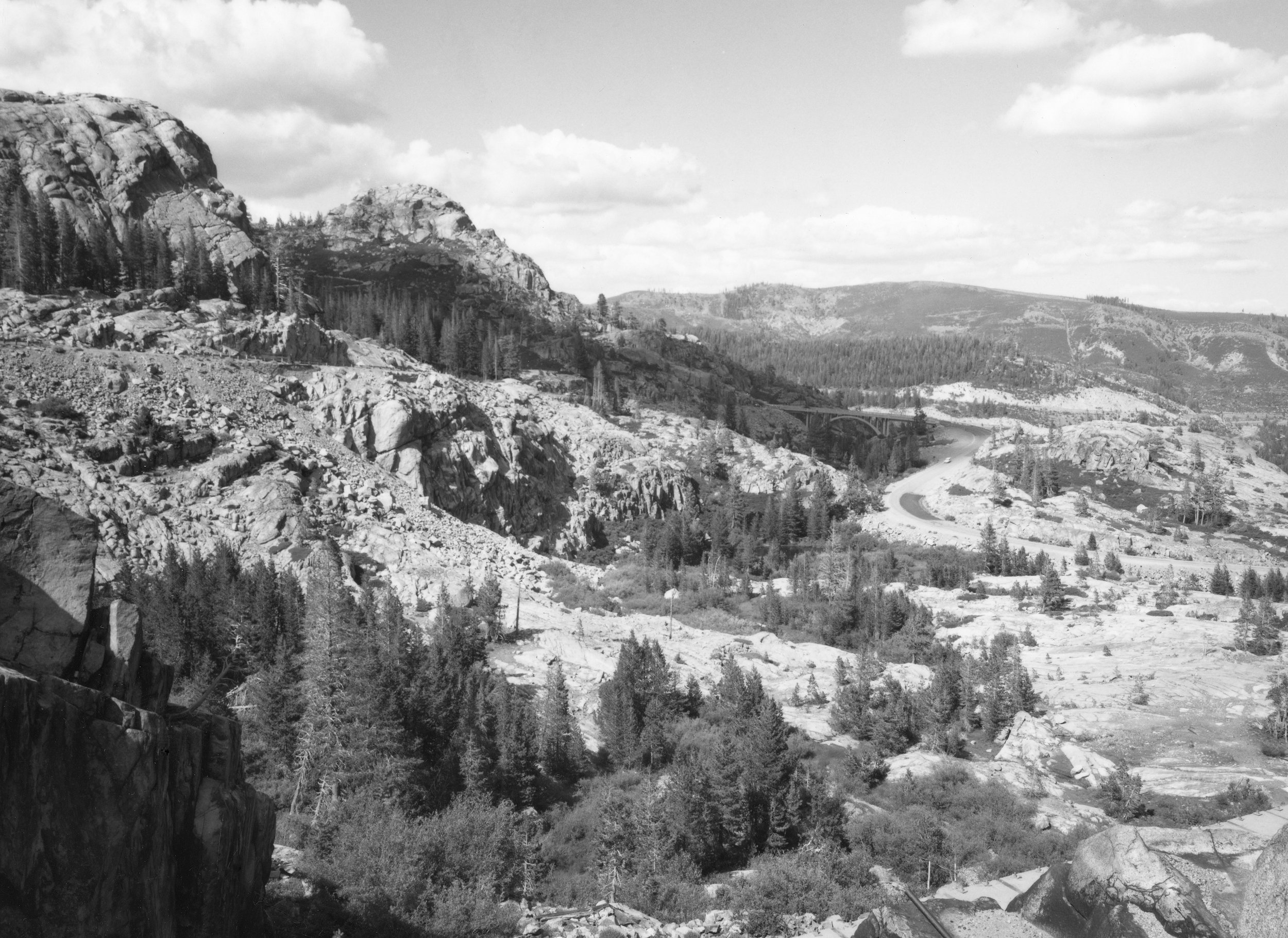 Byron Wolfe for the Third View Project, 1997. Donner Pass and Donner Lake, CA.