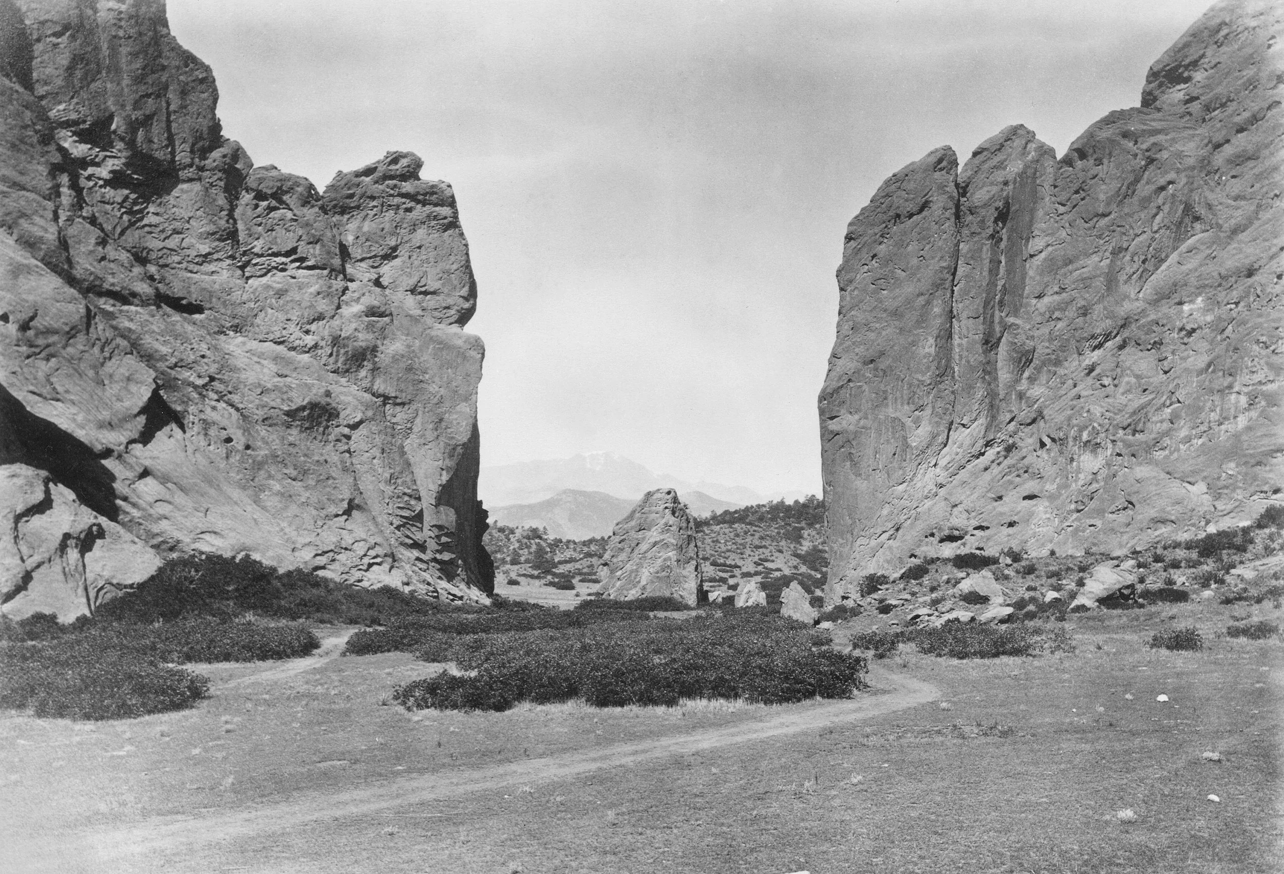 William Henry Jackson, 1873. Gateway of the Garden of the Gods. (United States Geological Survey.)