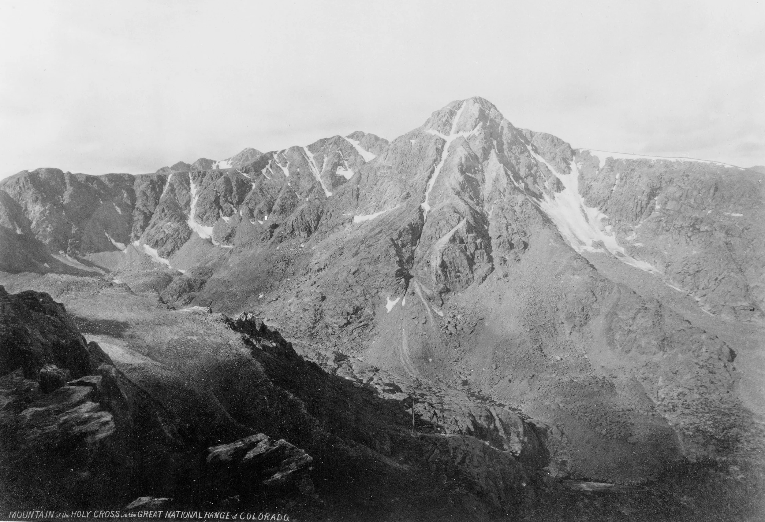 William Henry Jackson, 1873. Mountain of the Holy Cross in the Great National Range, Colo. (United States Geological Survey.)