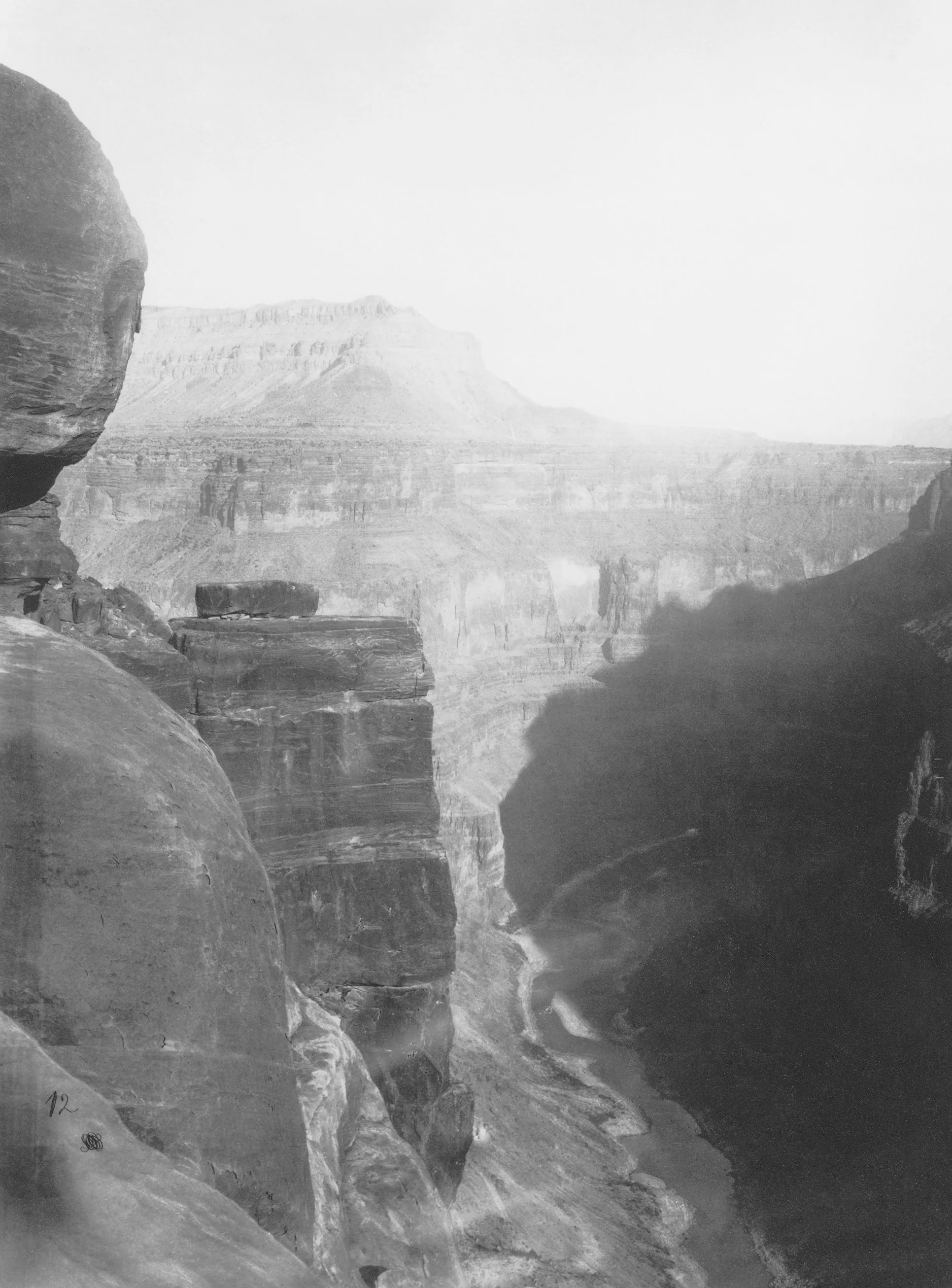 Wm. H. Bell, 1872. Grand Cañon of the Colorado River, Mouth of the Kanab Wash, Looking East. (National Archives.)