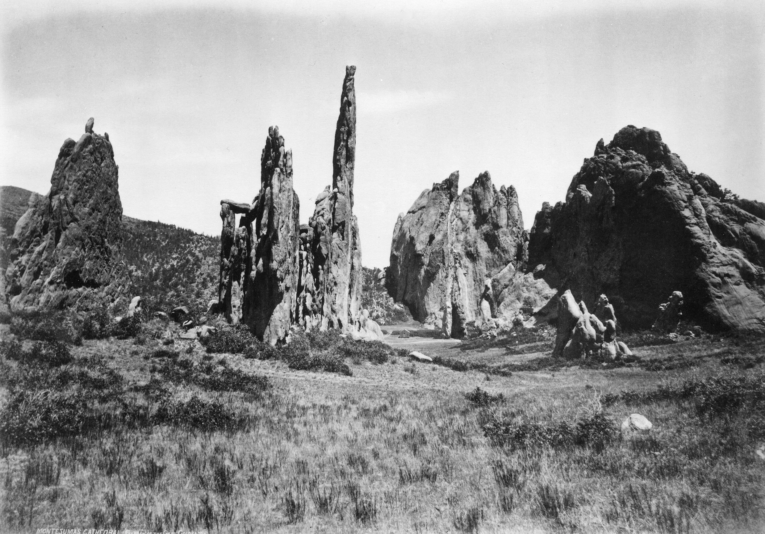 William Henry Jackson, 1873. Montezuma’s Cathedral, Garden of the Gods. (United States Geological Survey.)
