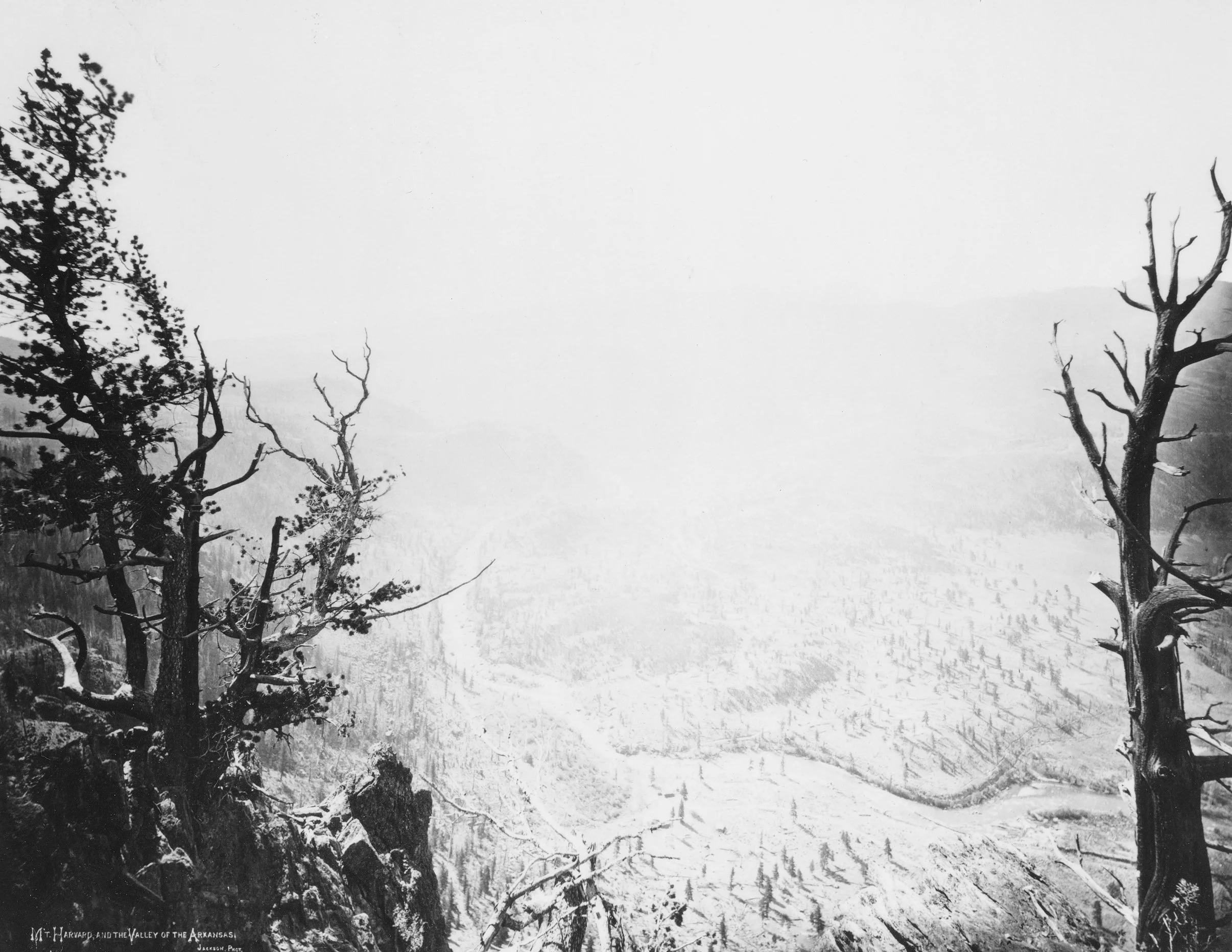 William Henry Jackson, 1875. Mt. Harvard and the Valley of the Arkansas. (United States Geological Survey.)