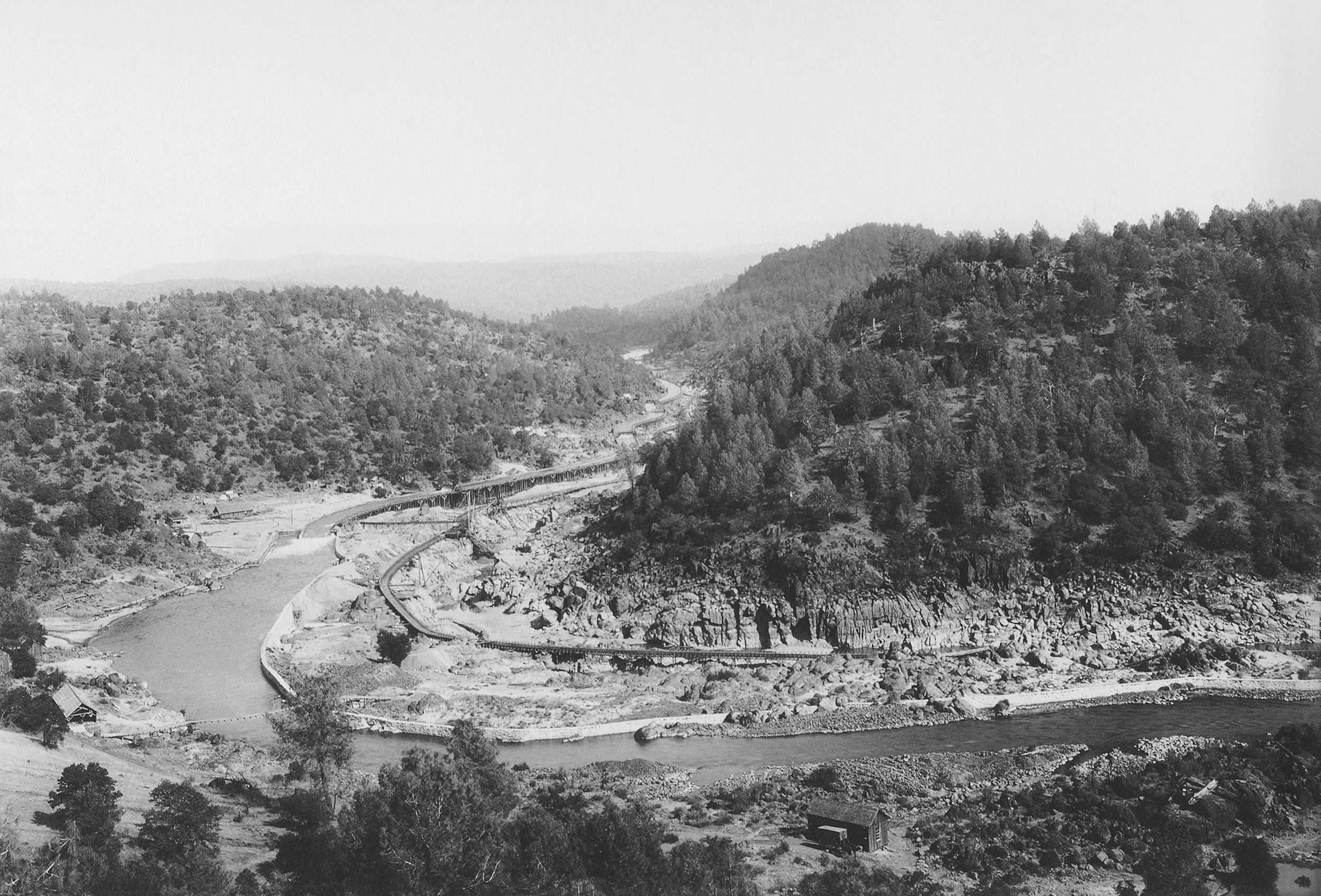 Carleton Watkins, 1891. Golden Feather Mining Claim, No. 2. (Permission to publish from The Bancroft Library, University of California, Berkeley - this copy for reference only.)