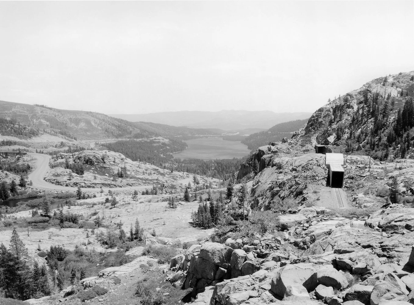 Mark Klett and Gordon Bushaw for the Rephotographic Survey Project, 1979. Donner Pass Summit, north view, CA.