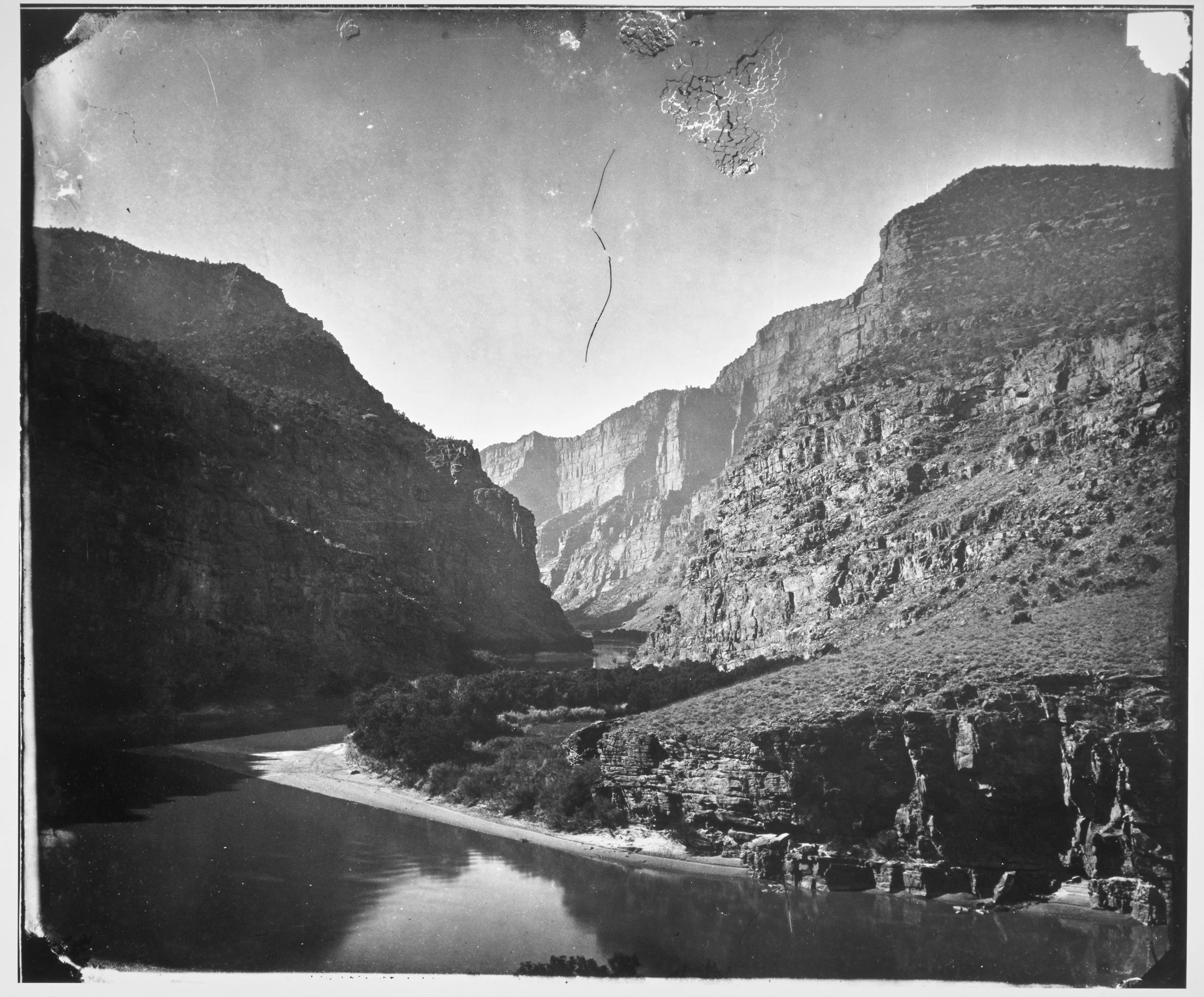 Timothy O'Sullivan, 1872. Canyon of Lodore, Green River, Wyoming. (National Archives.)