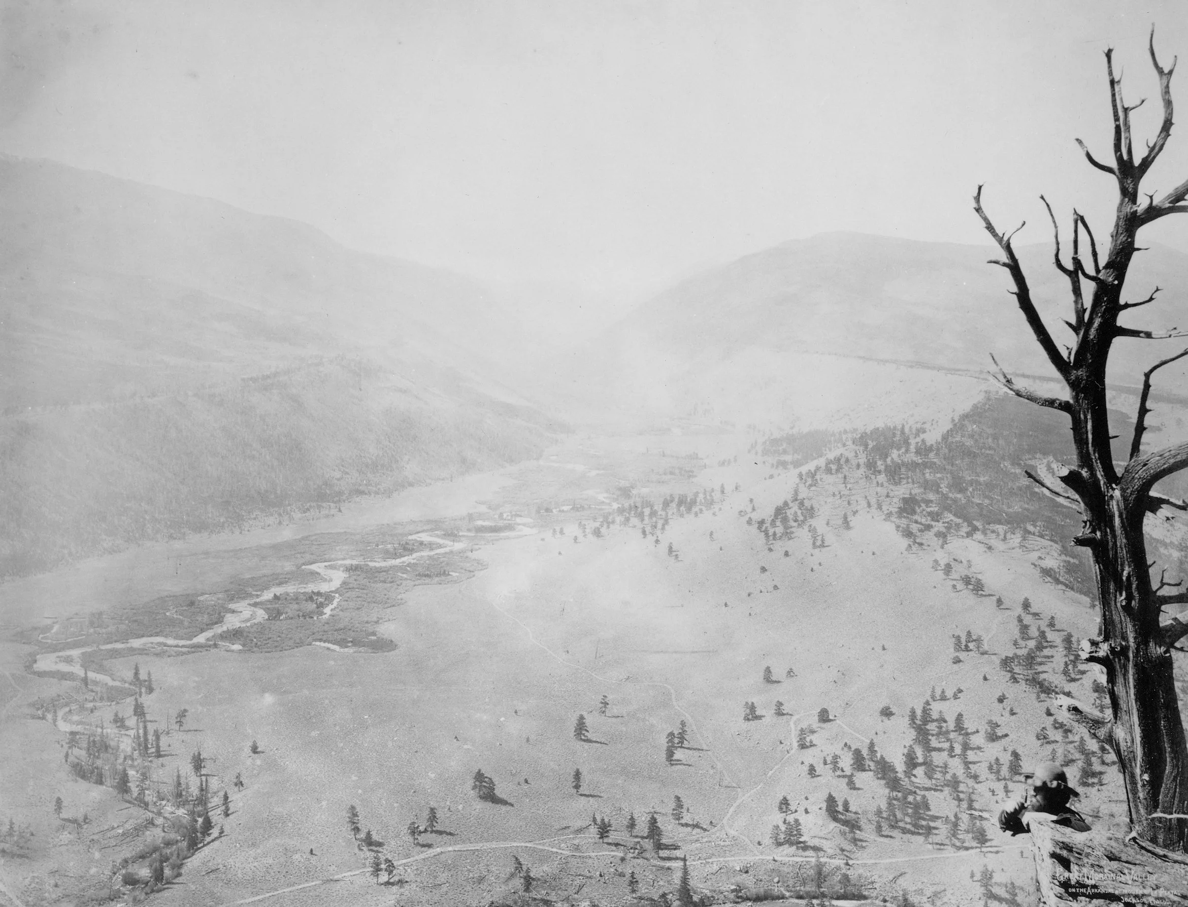 William Henry Jackson, 1875. Great Morainal Valley of the Arkansas on the mouth of La Plata. (United States Geological Survey.)