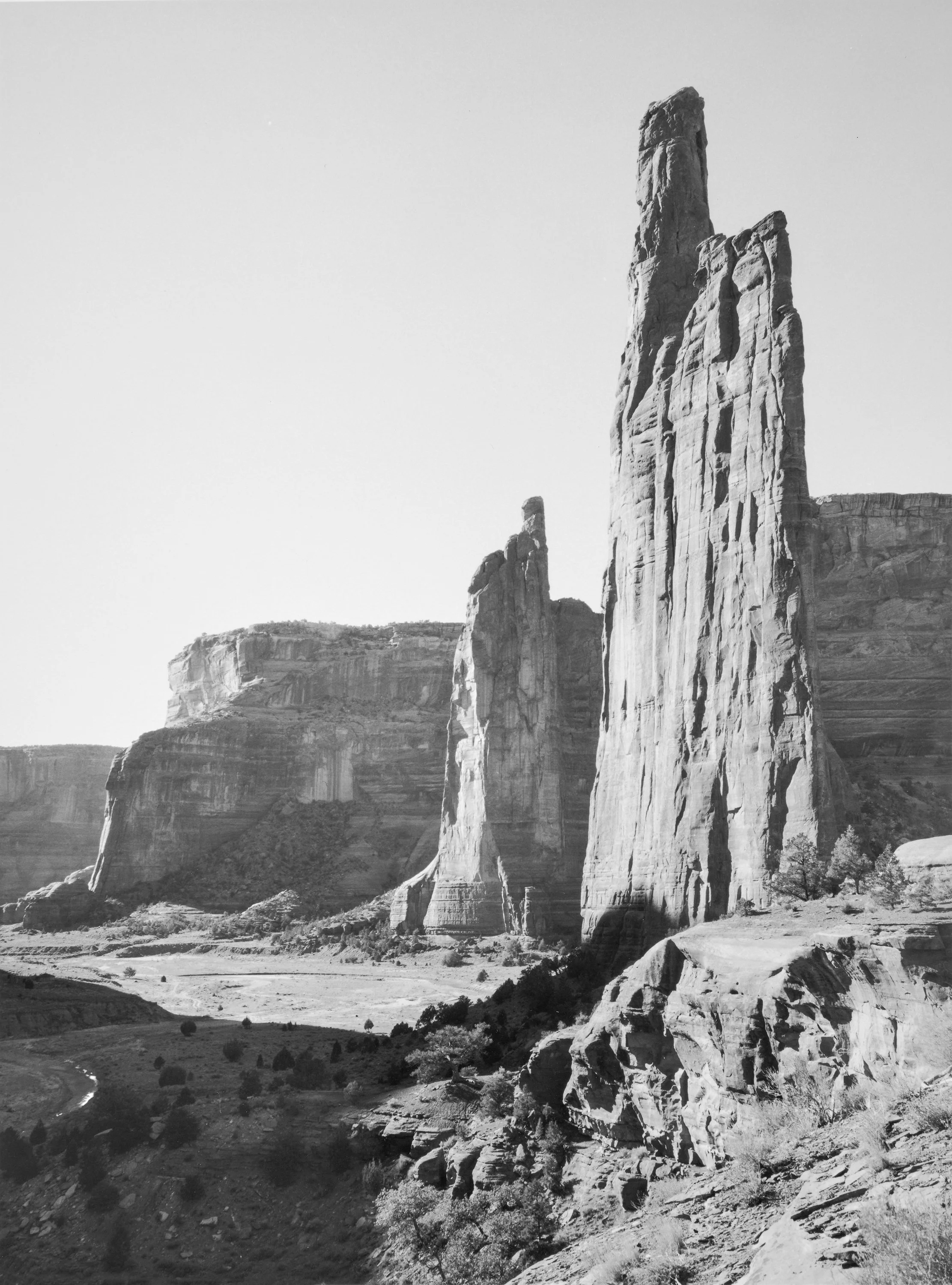 Mark Klett for the Rephotographic Survey Project, 1978. Spider Rock, Canyon de Chelly National Monument, Ariz.