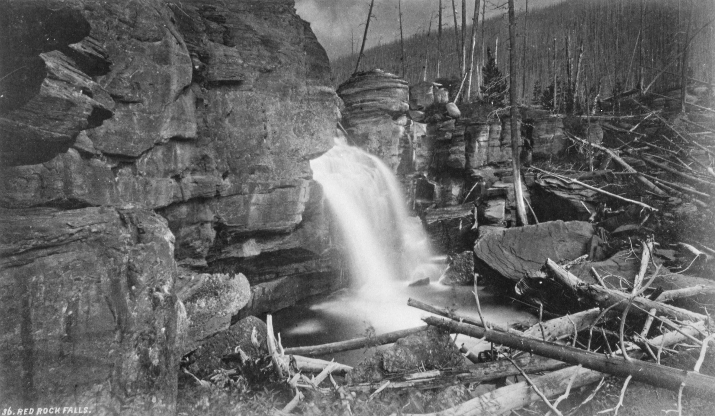William Henry Jackson, 1873. Red Rock Falls. (United States Geological Survey.)