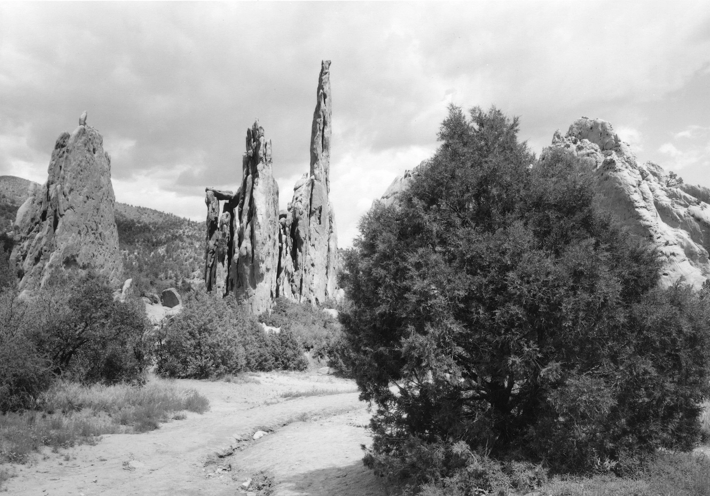 Mark Klett and JoAnn Verburg for the Rephotographic Survey Project, 1977. Faulted Rocks, Garden of the Gods, CO.