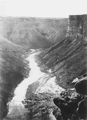 First: Wm. H. Bell, 1872. Grand Cañon, Colorado River, Near Paria Creek, Looking West. (Mark Klett.)