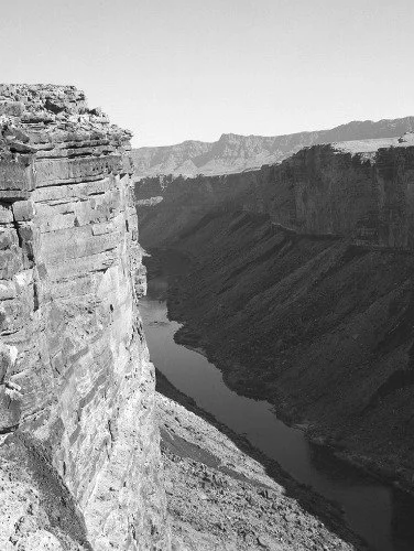 Third: Mark Klett and Michael Marshall for the Third View Project, 2000. Colorado River and Marble Canyon looking downstream from above the mouth of Soap Creek.
