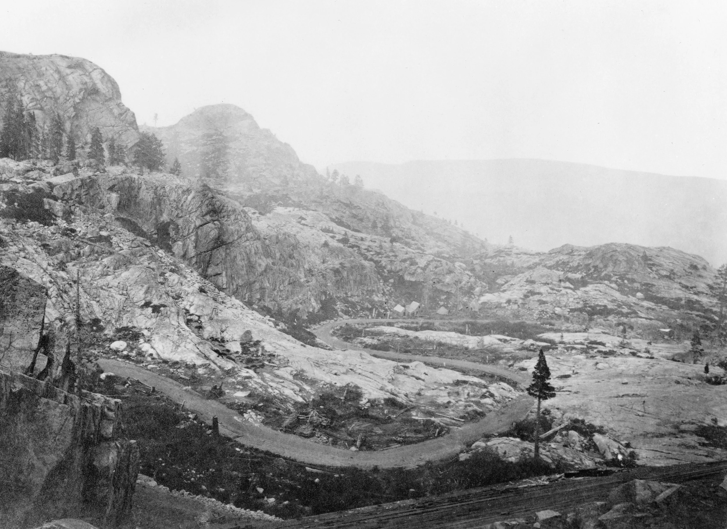 Timothy O'Sullivan, 1867. Donner Lake Pass, Sierra Nevadas, Cal. (#52).
(United States Geological Survey)