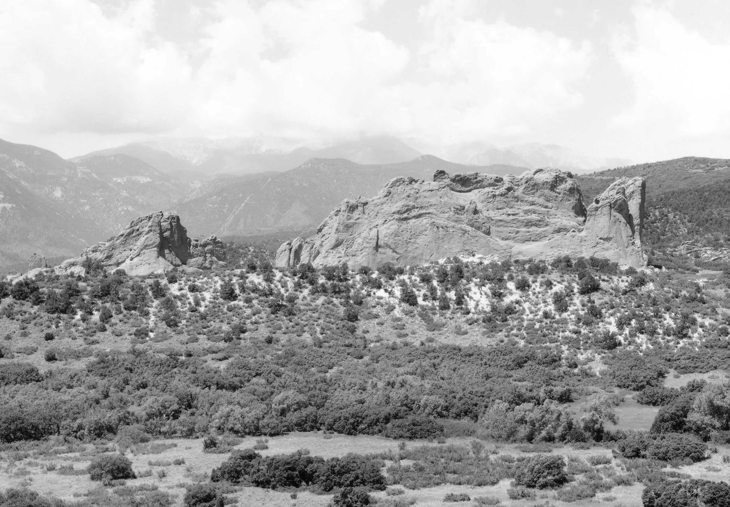 Byron Wolfe and Toshi Ueshina for the Third View Project, 1997. Garden of the Gods, CO, panorama (right).