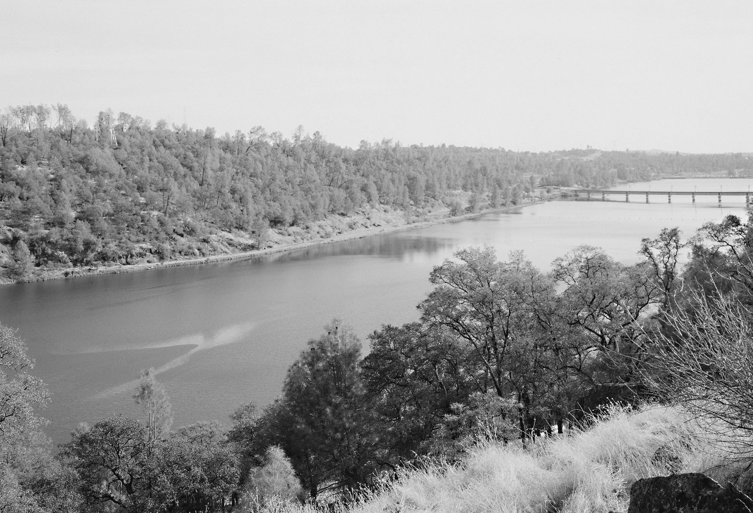 Byron Wolfe and Geoffrey Fricker for the Third View Project, 2000. The Feather River (right half), Oroville, CA.