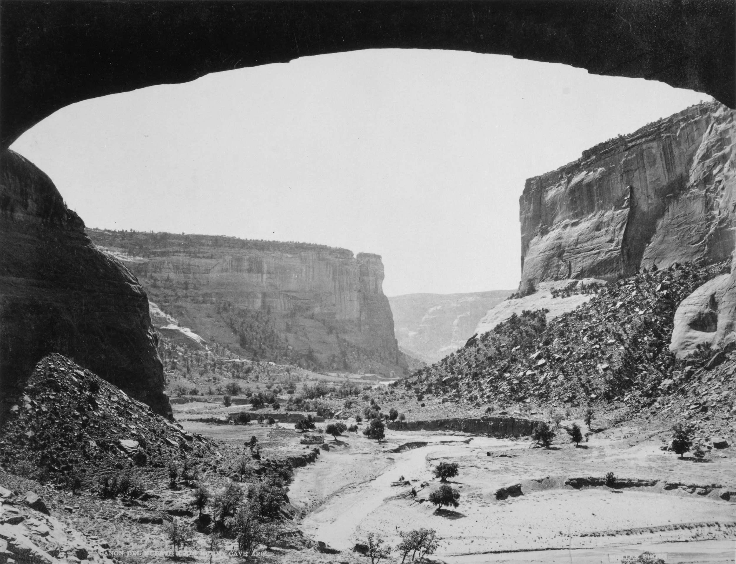 John K. Hillers, no date. Cañon del Muerto from Mummy Cave. (University of New Mexico.)