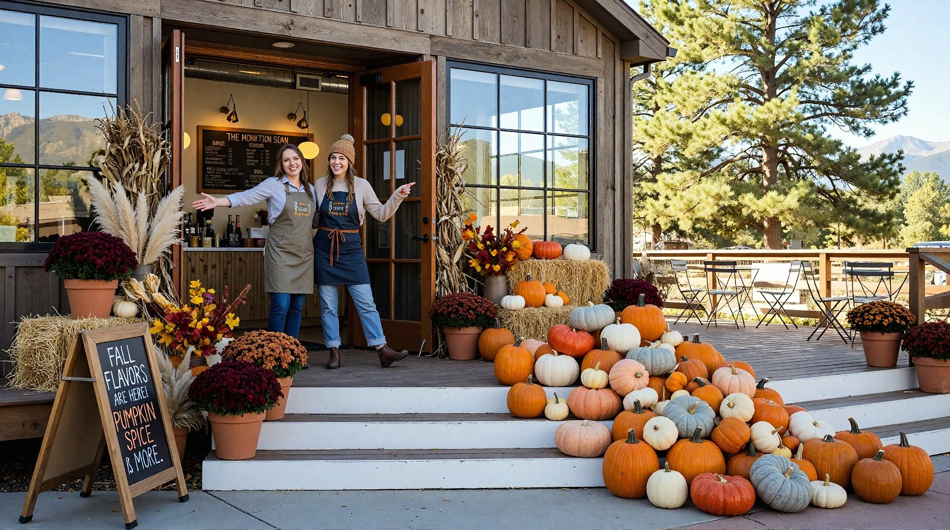 Hearth & Harvest porch pumpkins and seasonal decoration. Hearth & Harvest designs and delivers curated porch pumpkin displays and fall arrangements for homes and businesses across Boulder County. Heirloom pumpkins, gourds.