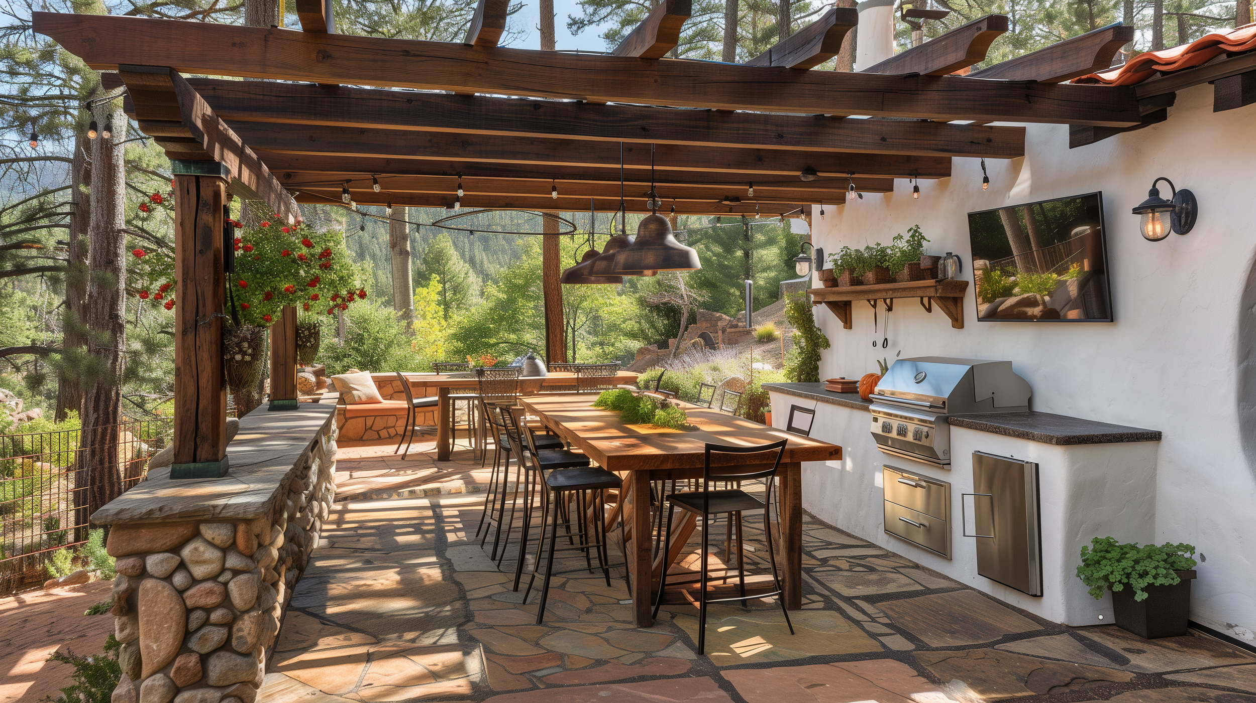 Amber Creek outdoor Kitchen, Lions Colorado. 
