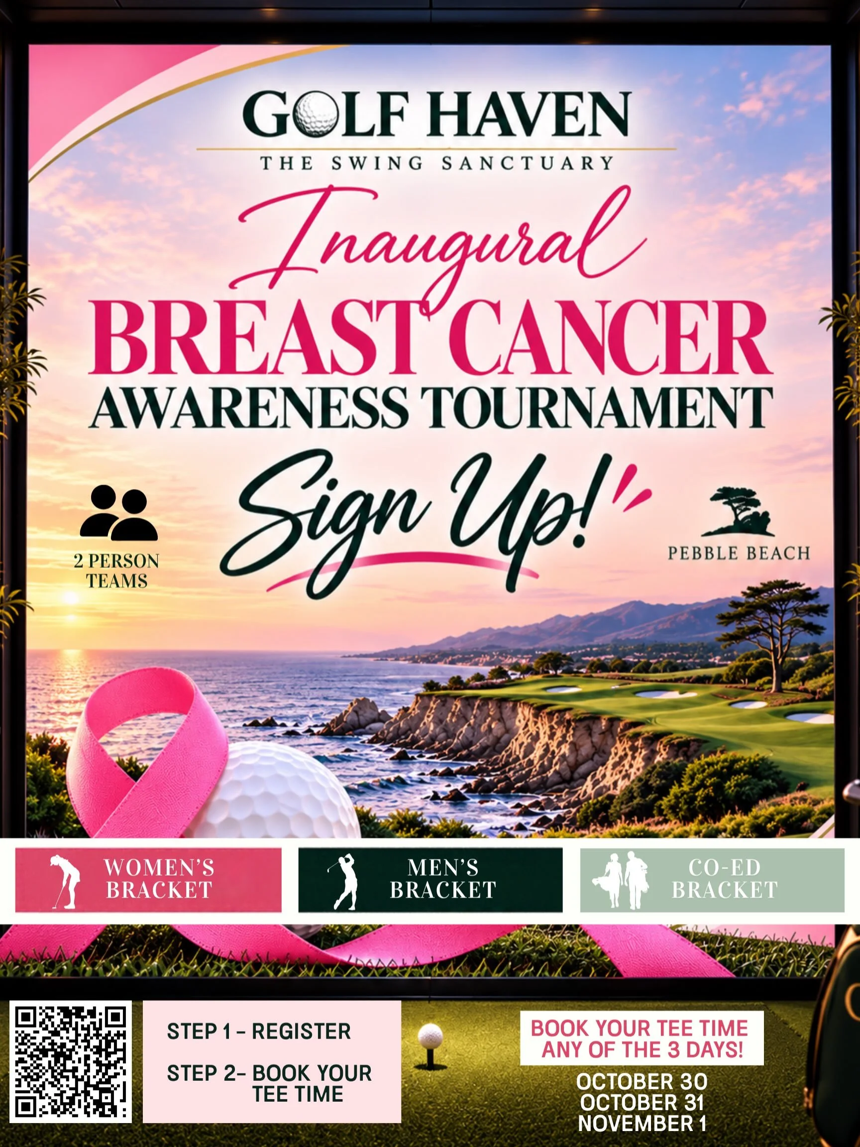 Grab your golf partner and get signed up!

Our Inaugural Breast Cancer Awareness Tournament is right around the corner, and we want YOU to be part of it!

Whether you&rsquo;re playing to win or just playing for a great cause, this is one tournament y