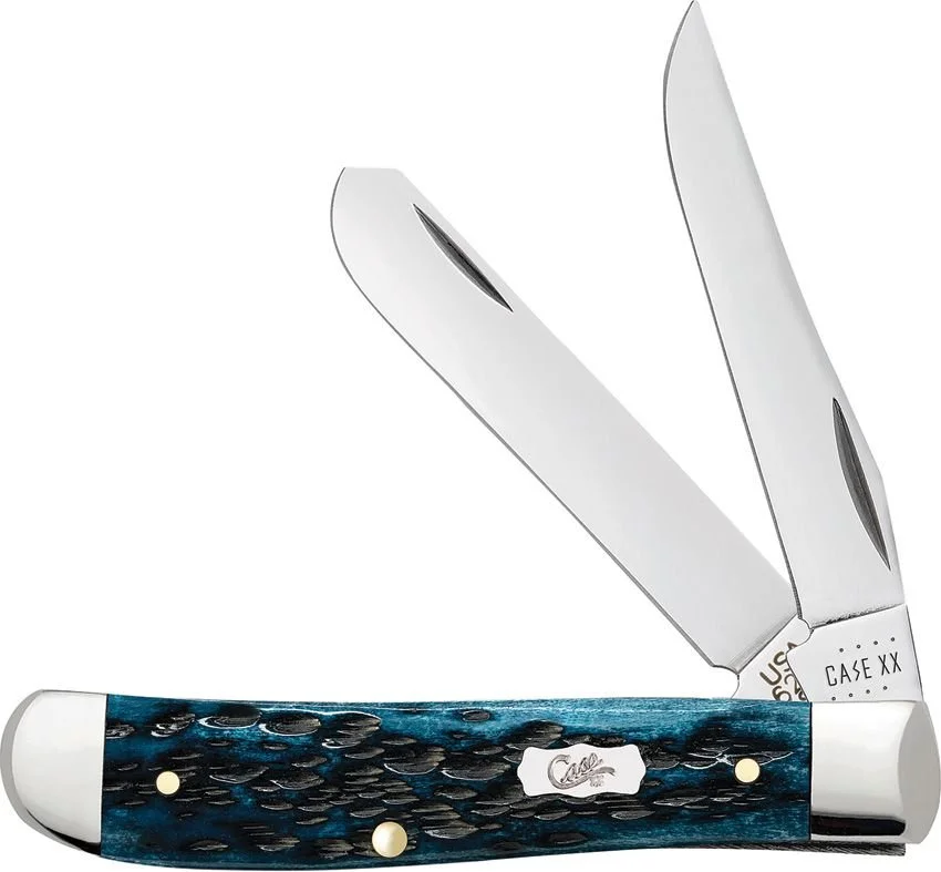 Case Mediterranean Blue Bone Pocket Work Mini Trapper