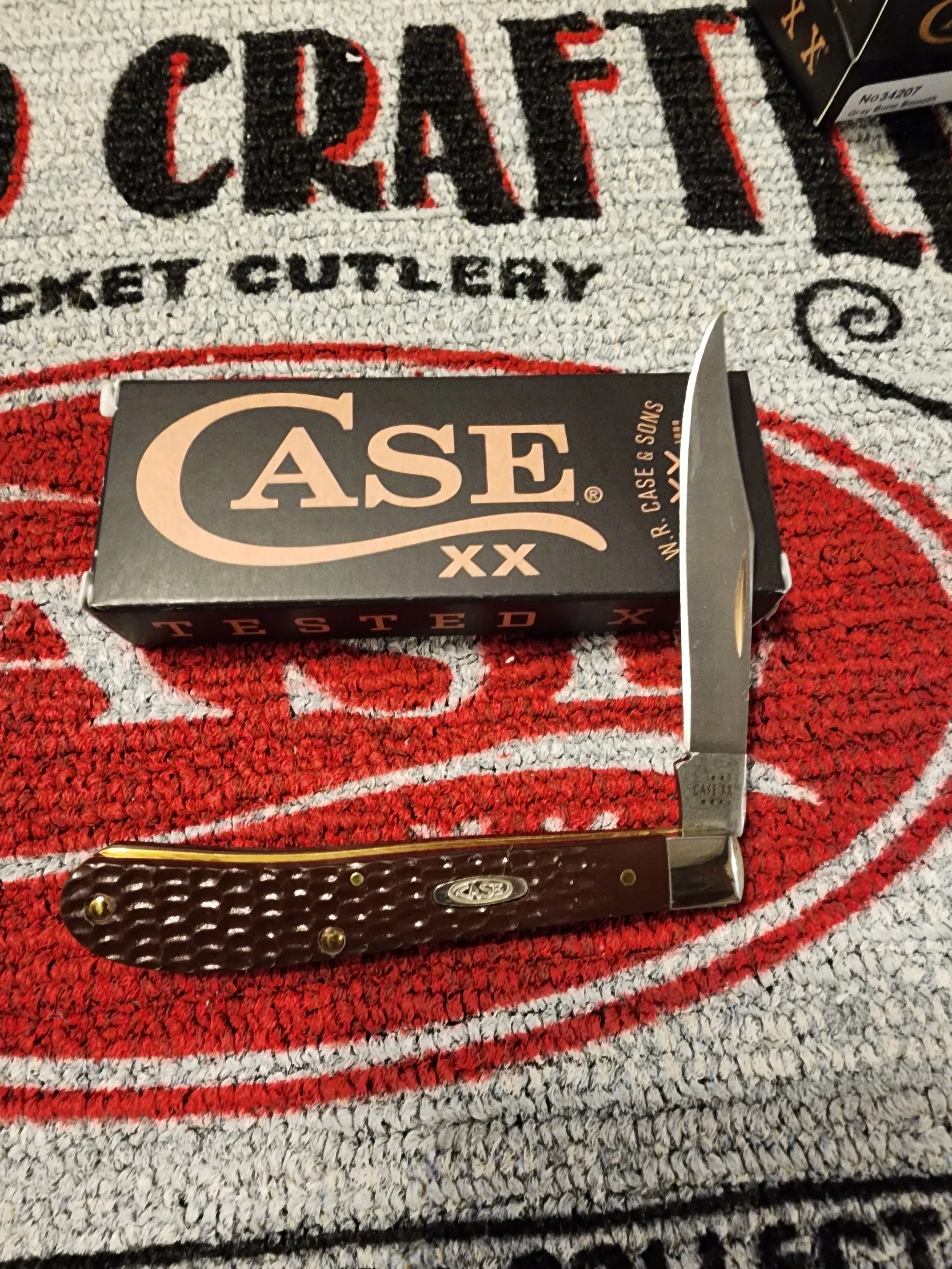 Case XX Brown Derlin Slimline Trapper