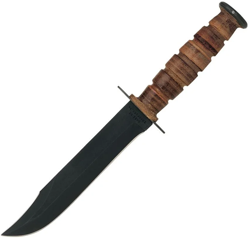Case Marine Corps Knife With Brown Leather Sheath